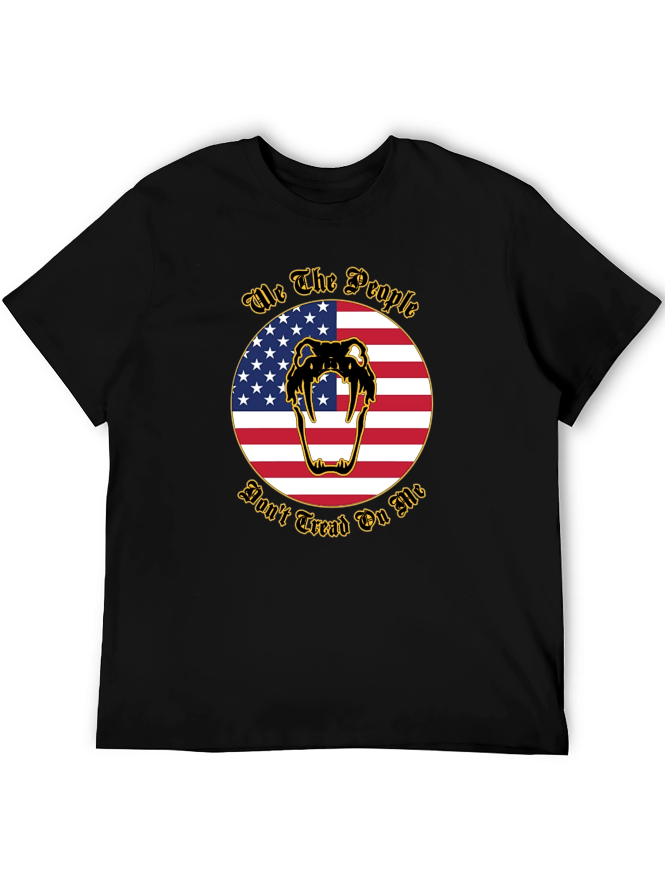 We The People Snake American Flag Graphic T-Shirt