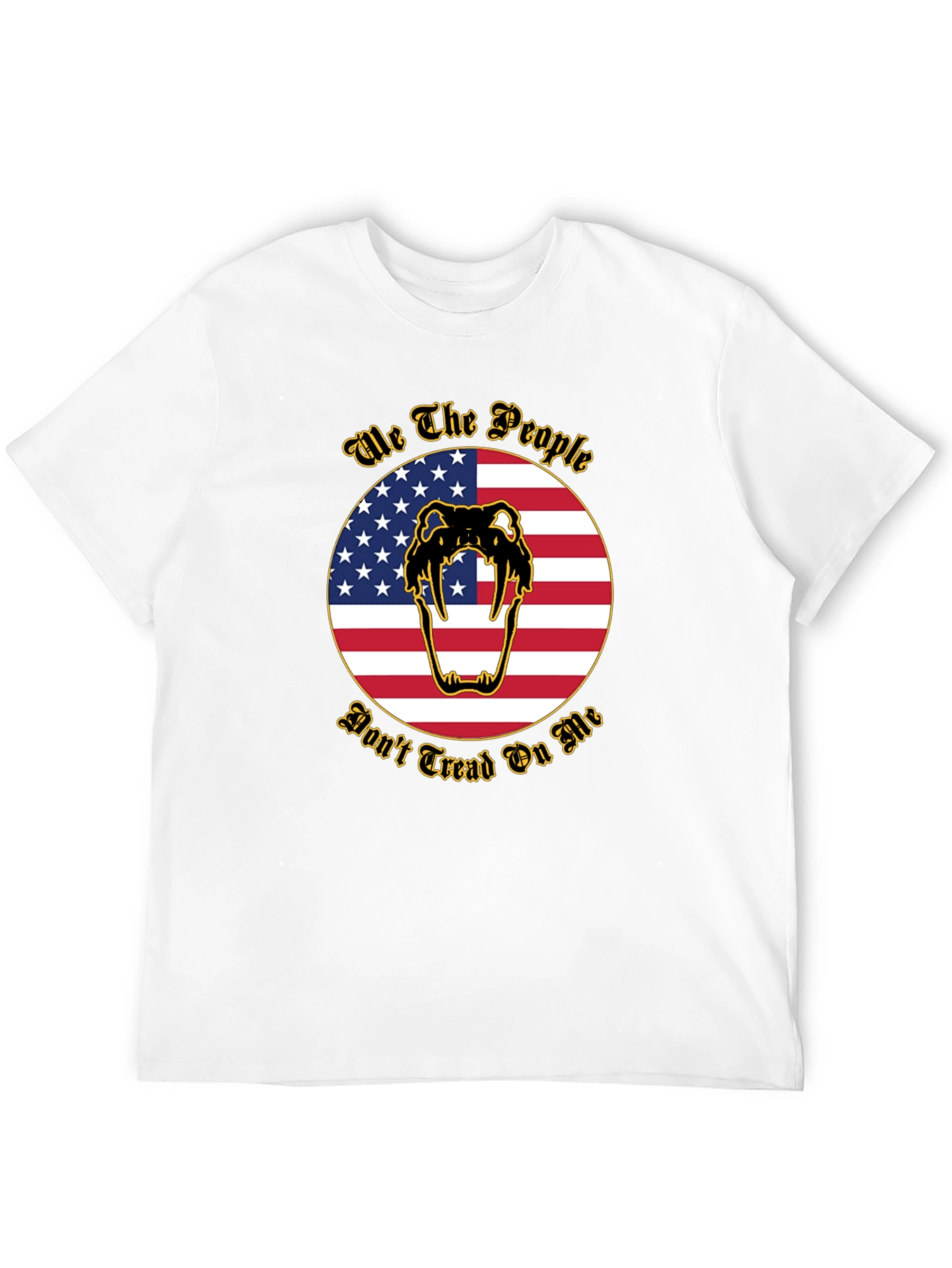 We The People Snake American Flag Graphic T-Shirt