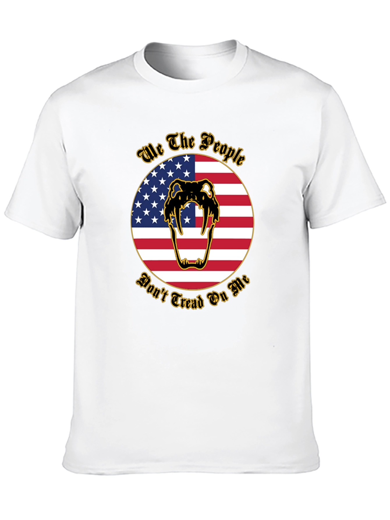 We The People Snake American Flag Graphic T-Shirt