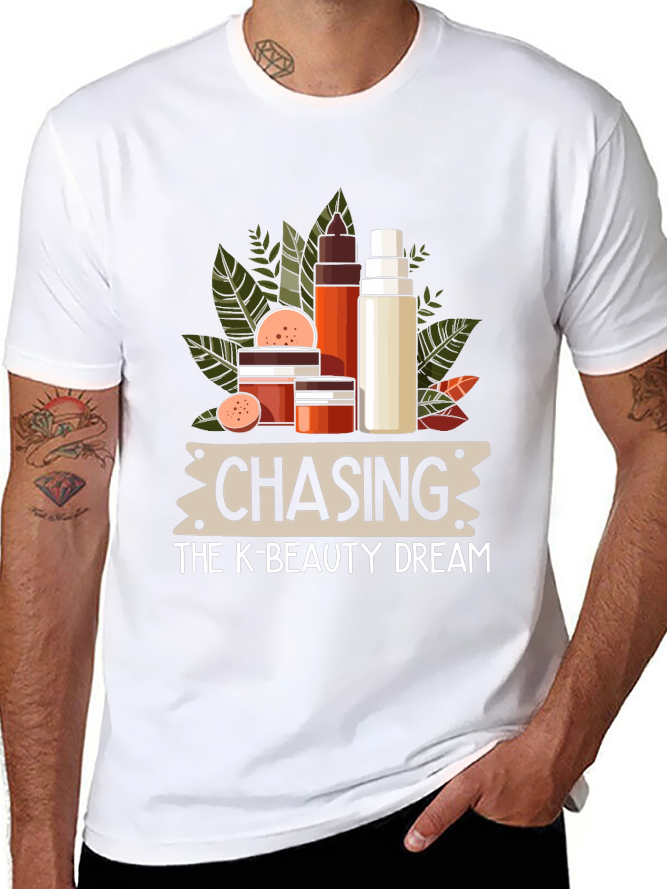 Chasing the K-Beauty Dream Black T-Shirt