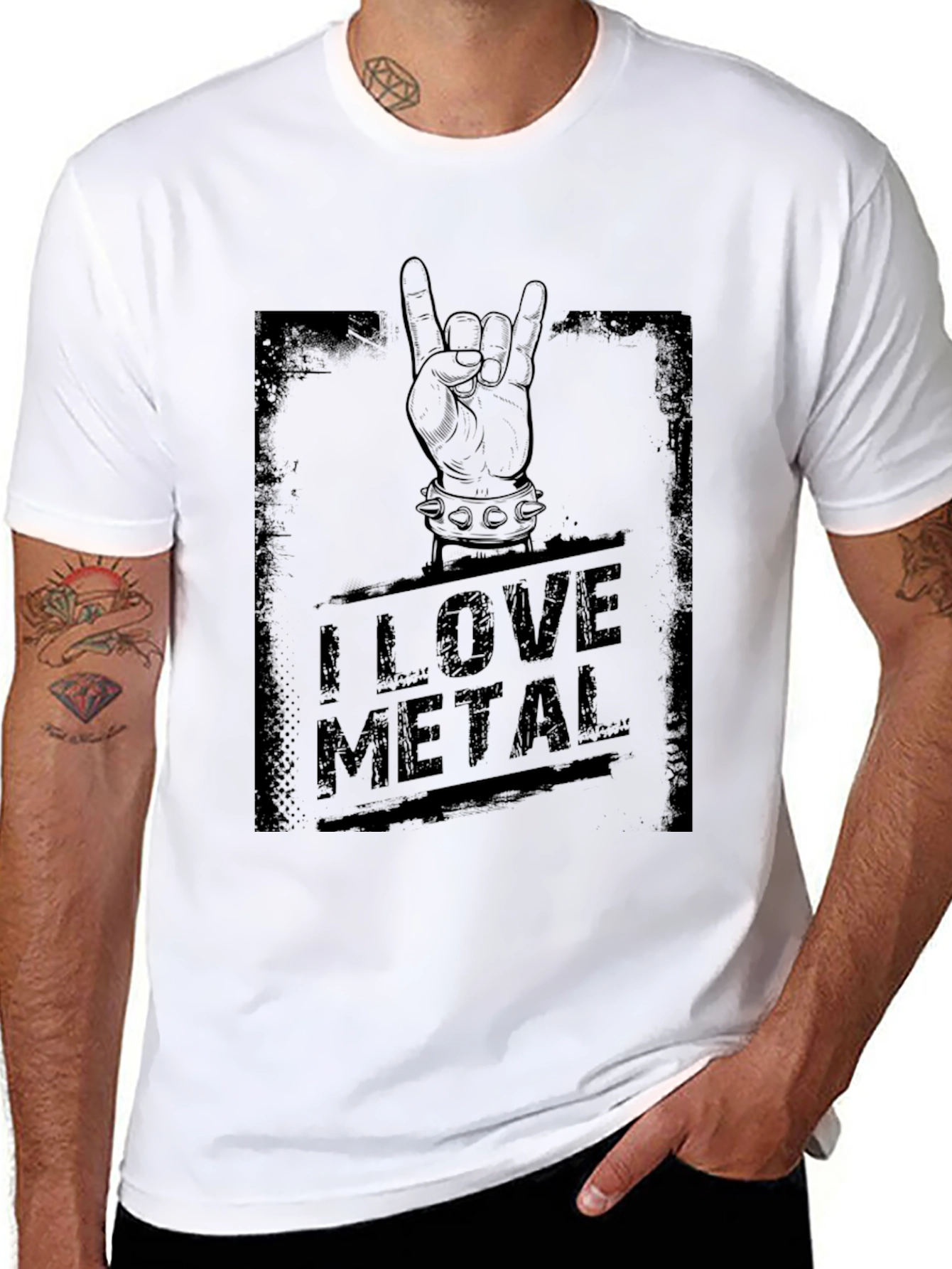 I Love Metal Black T-Shirt