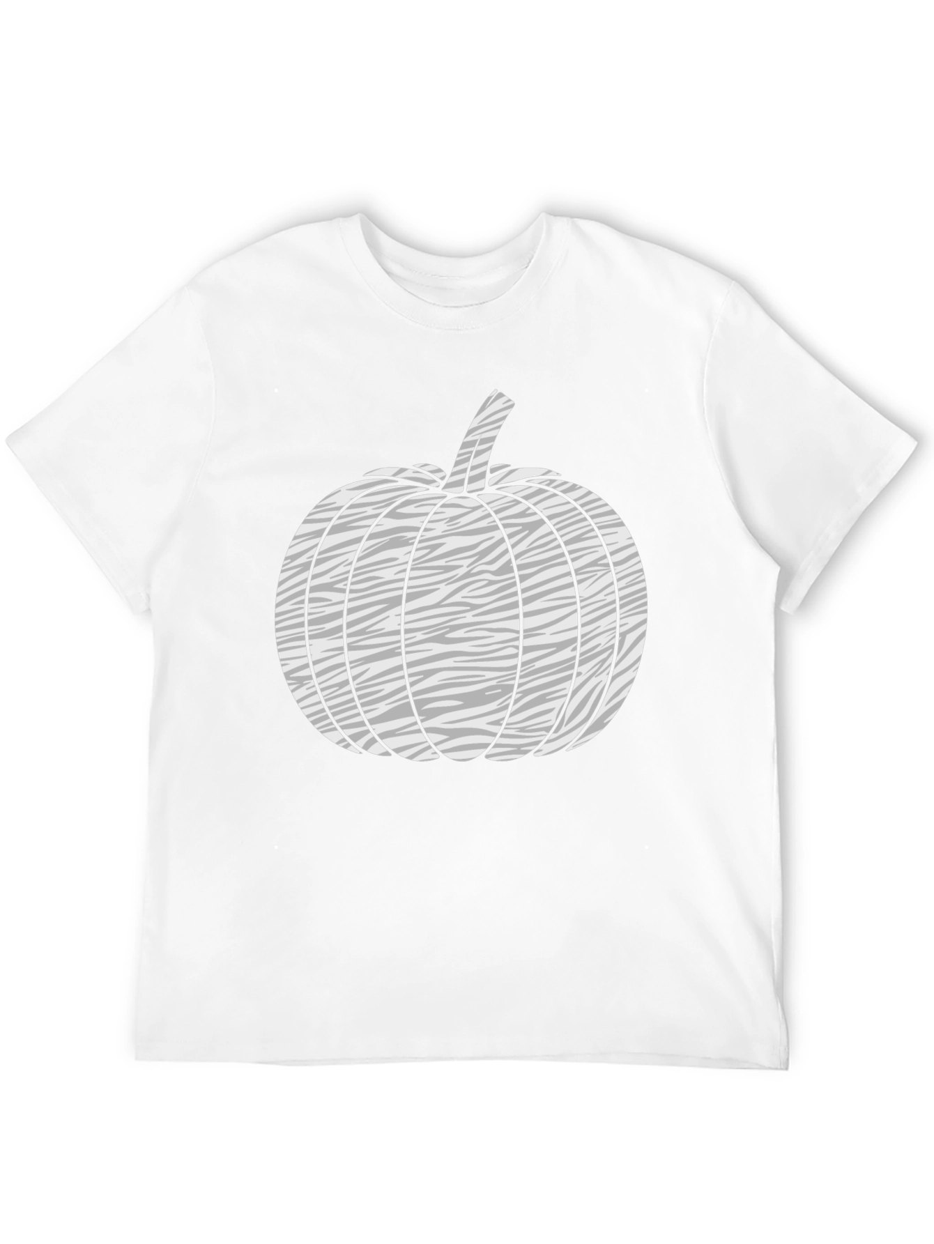 Zebra Pumpkin Graphic Tee - Black