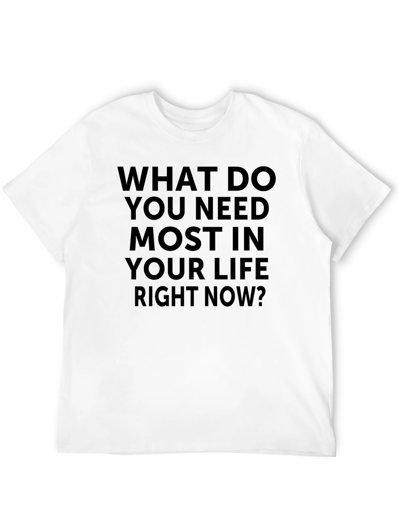 Humorous T-Shirt: What Do You Need Most?
