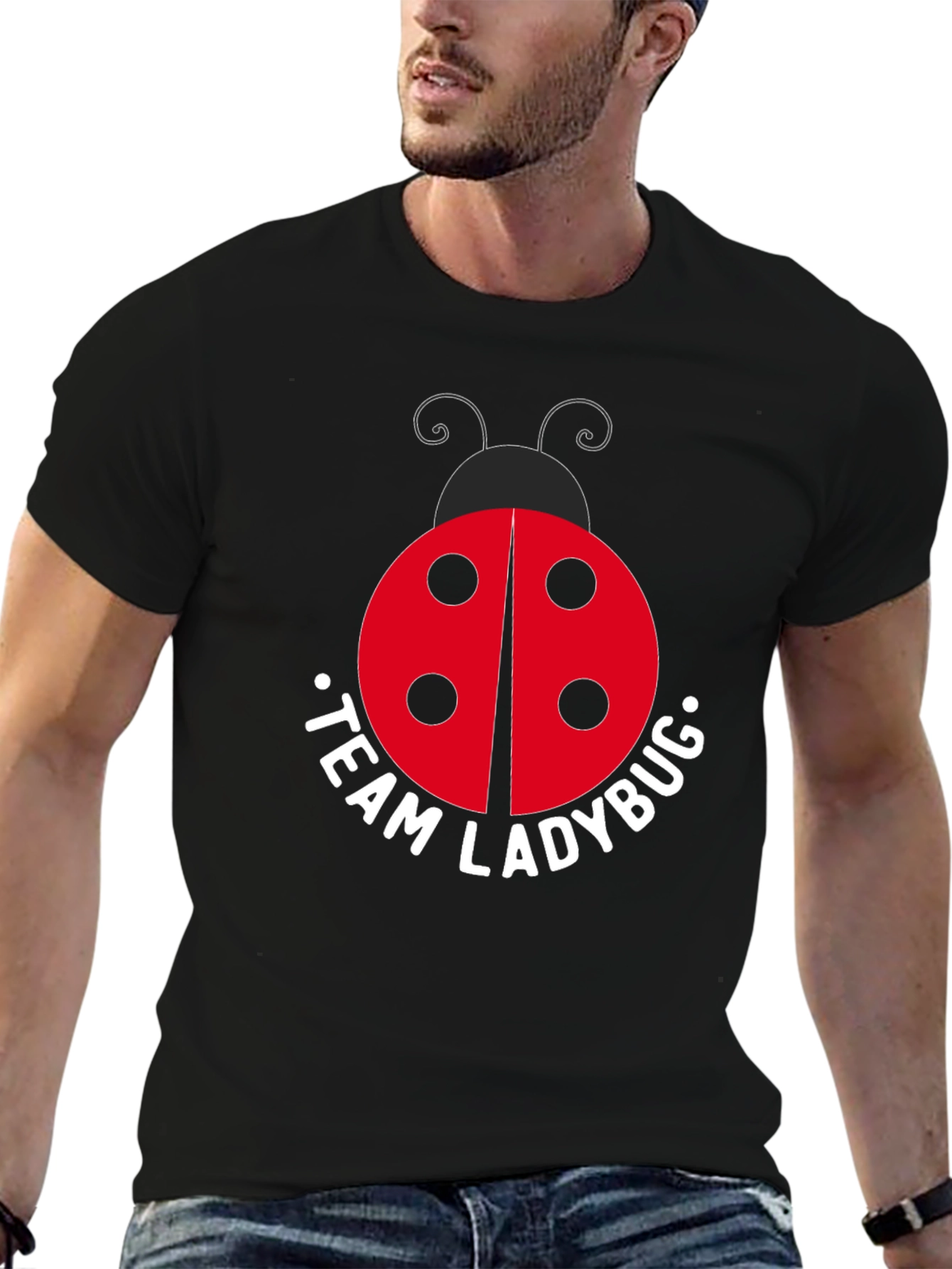Team Ladybug Black T-Shirt
