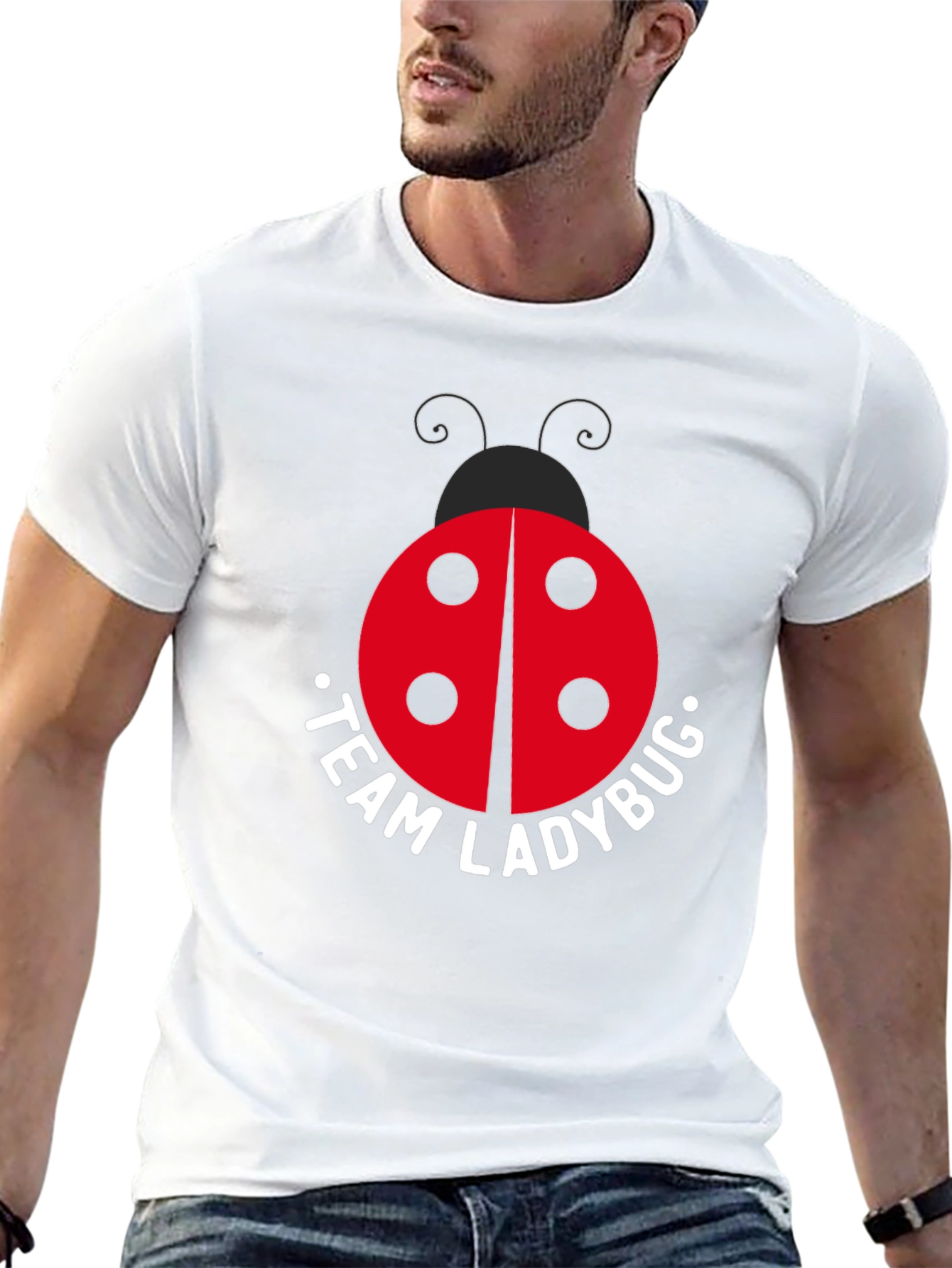Team Ladybug Black T-Shirt