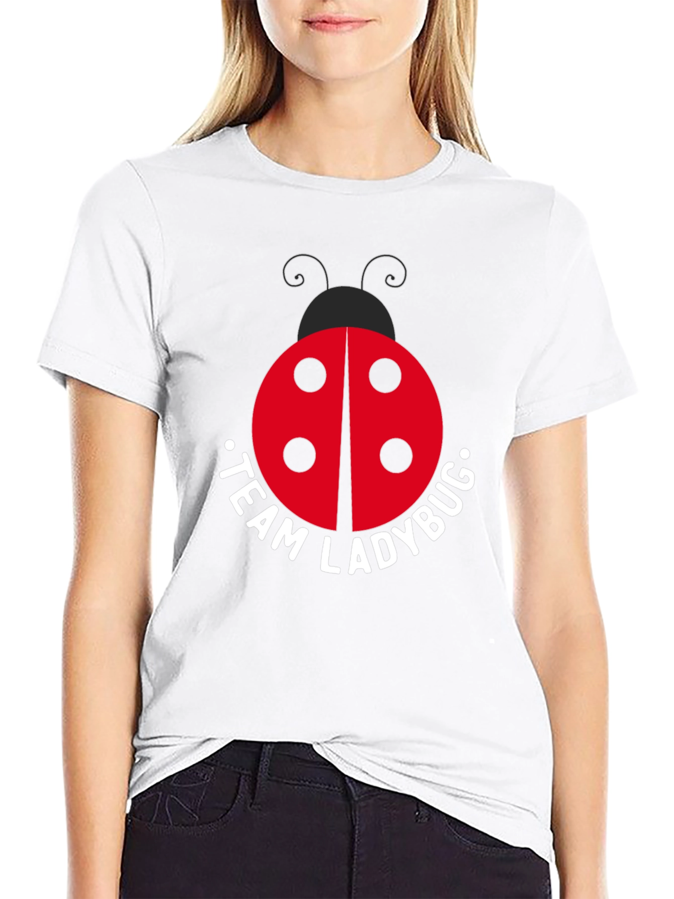 Team Ladybug Black T-Shirt