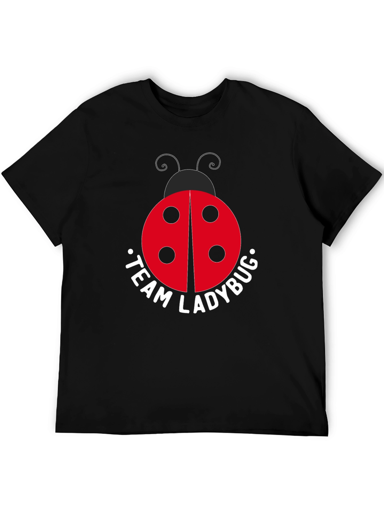Team Ladybug Black T-Shirt