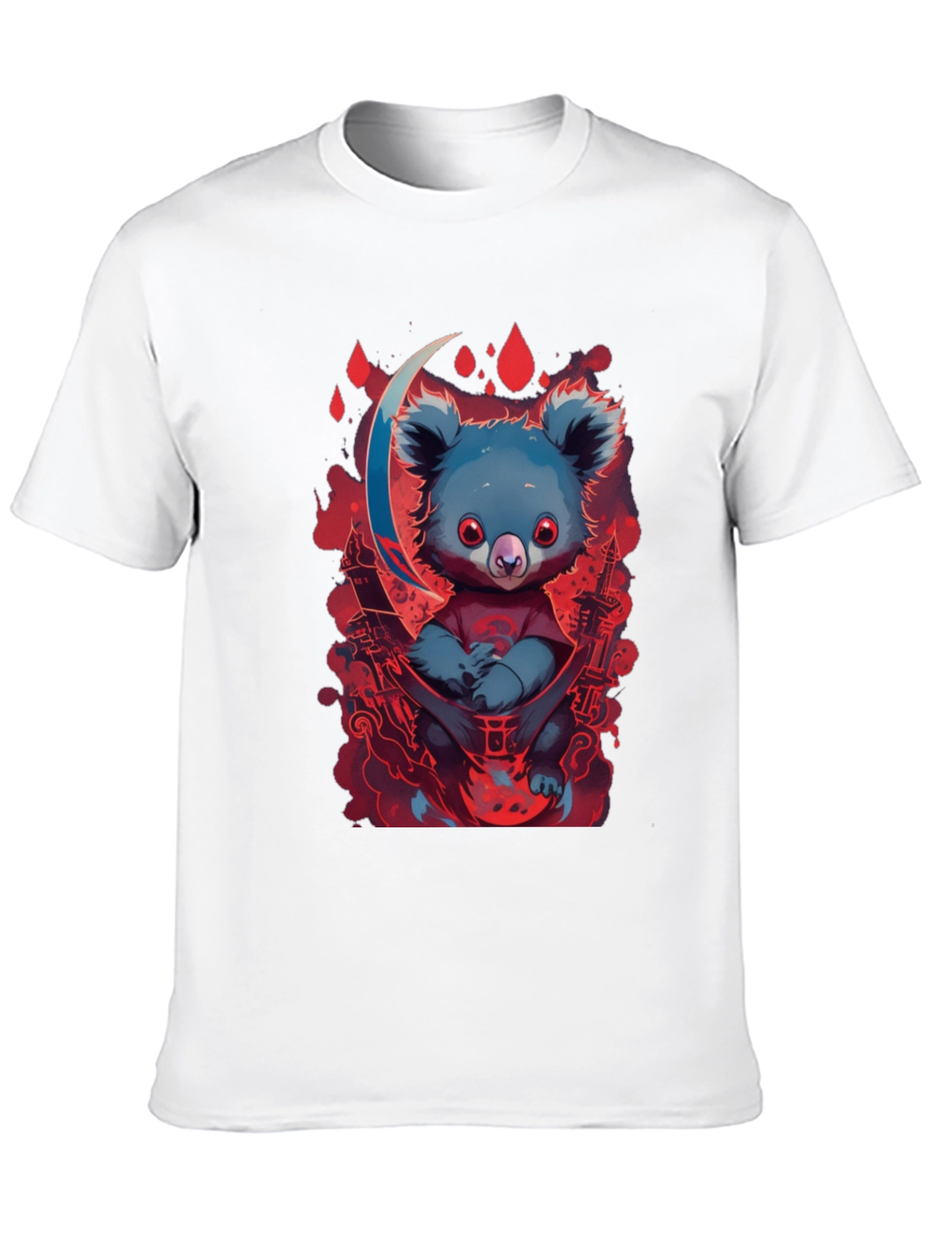 Koala Moon Graphic Tee - Unique Cartoon Animal Design