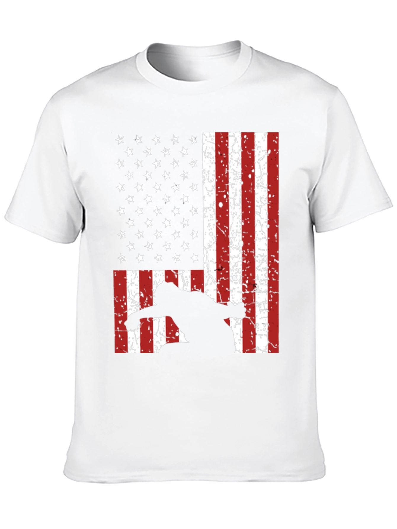 American Flag Snowboarder T-Shirt