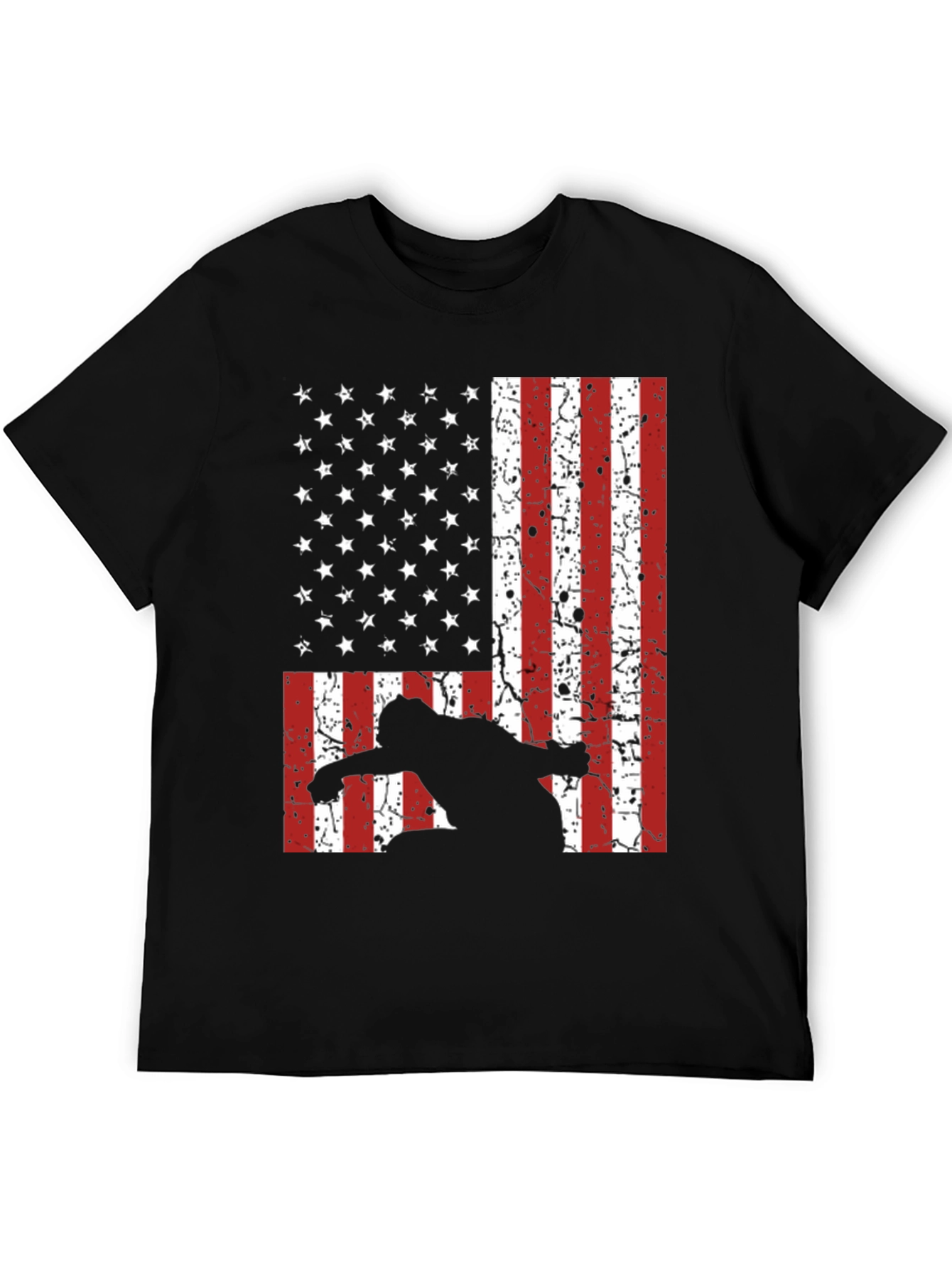 American Flag Snowboarder T-Shirt