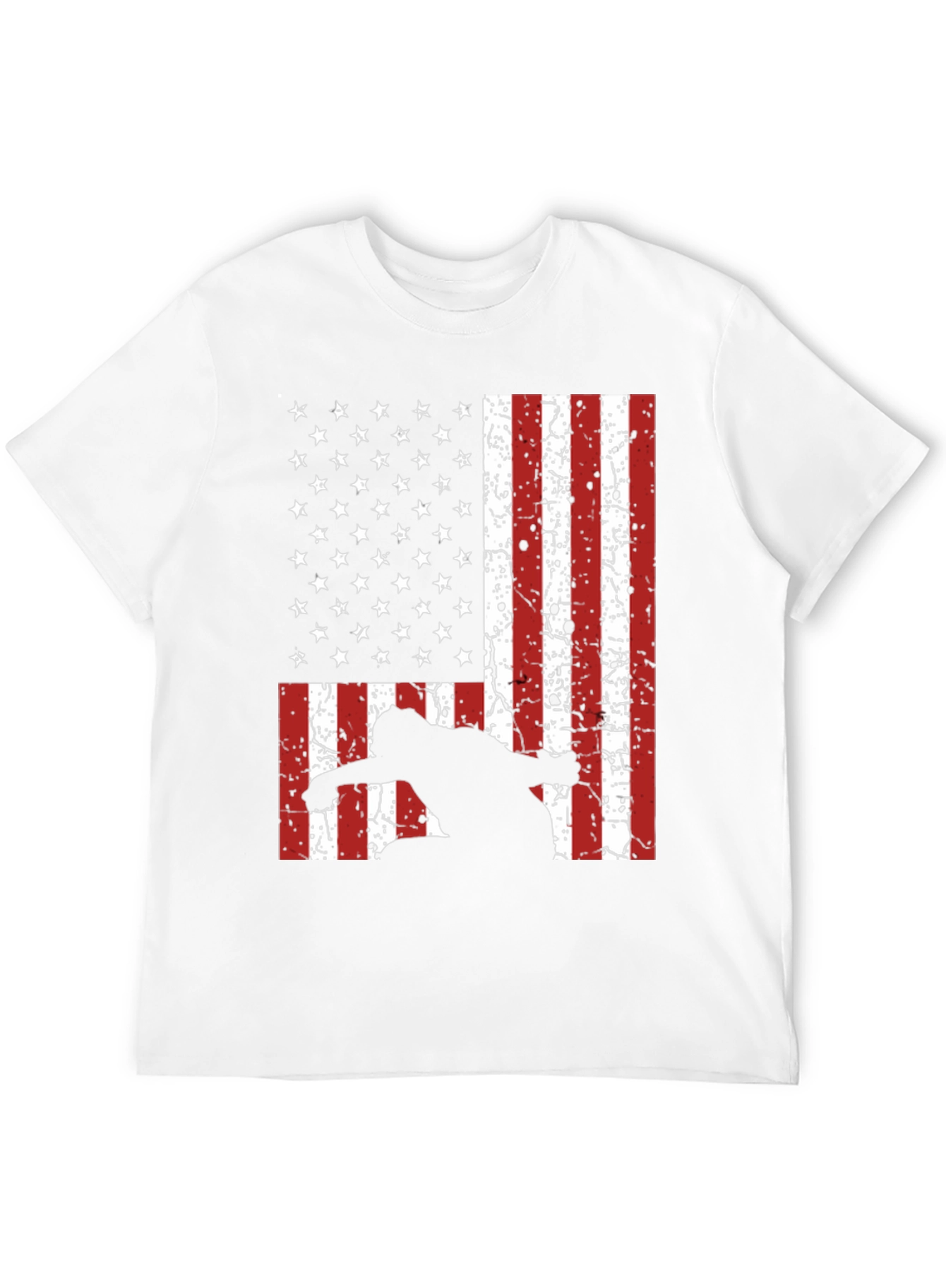 American Flag Snowboarder T-Shirt