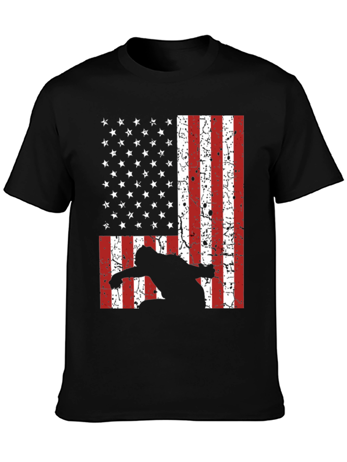 American Flag Snowboarder T-Shirt