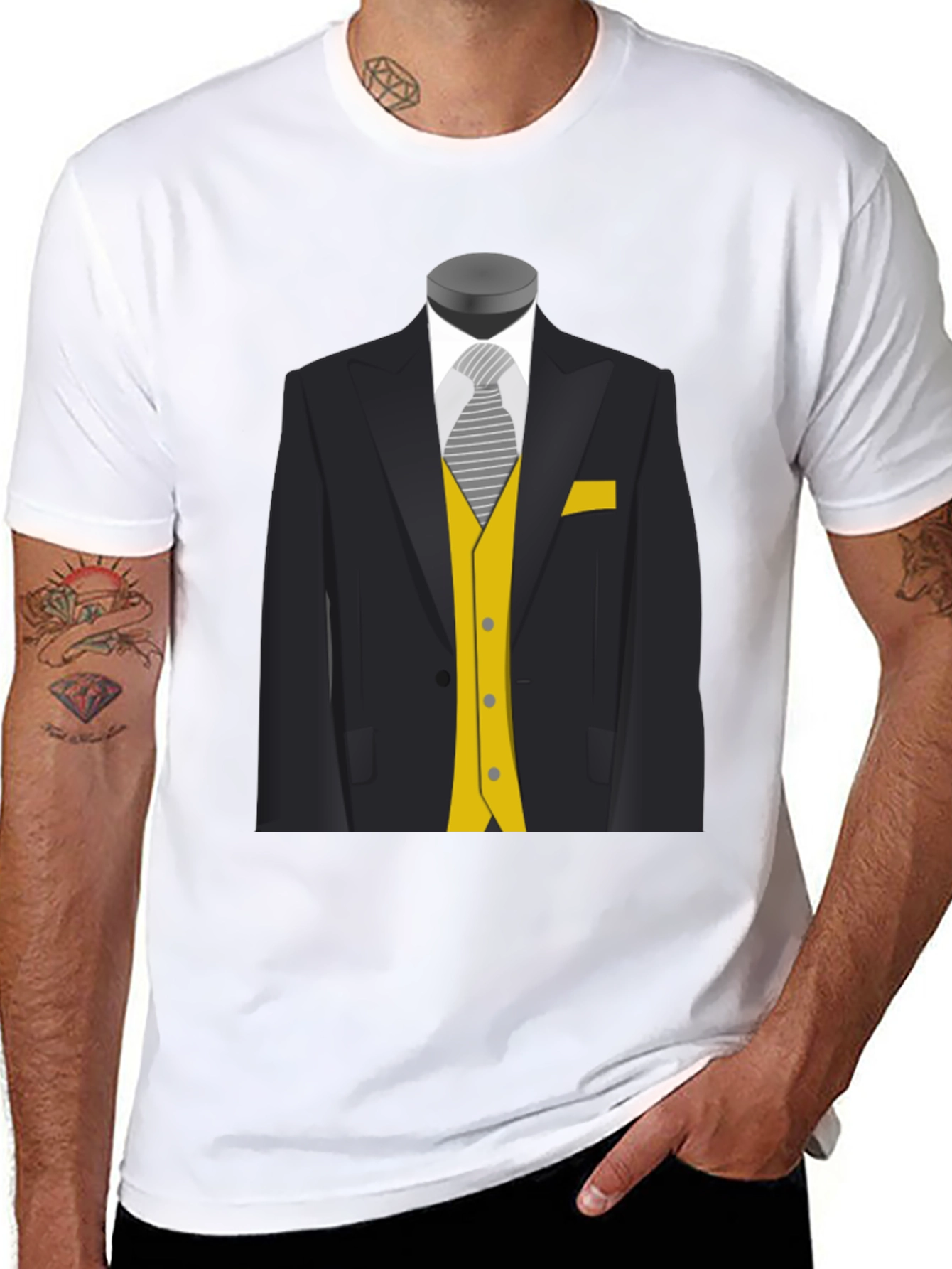 Gentlemans Tuxedo Graphic Tee - Classic Style