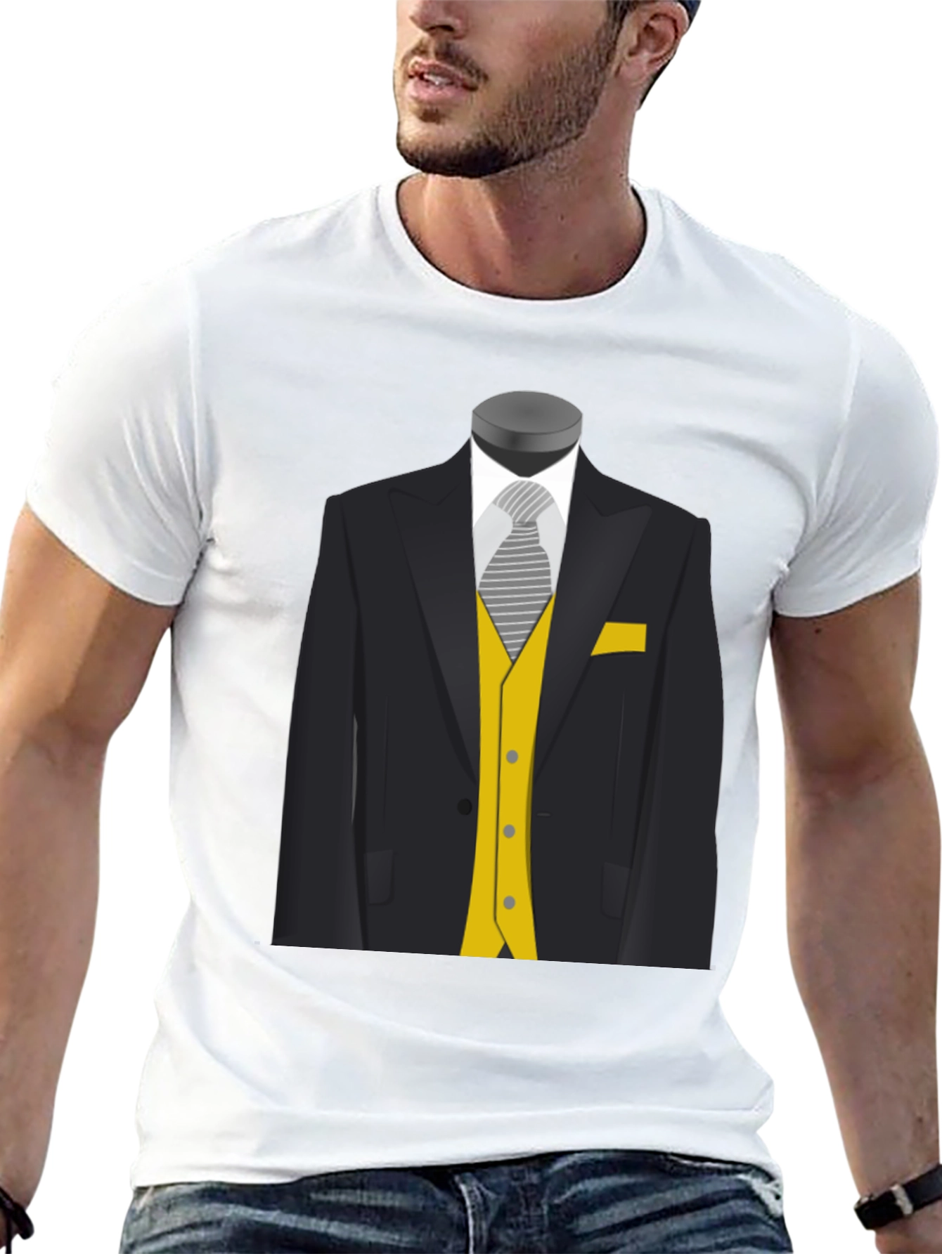 Gentlemans Tuxedo Graphic Tee - Classic Style