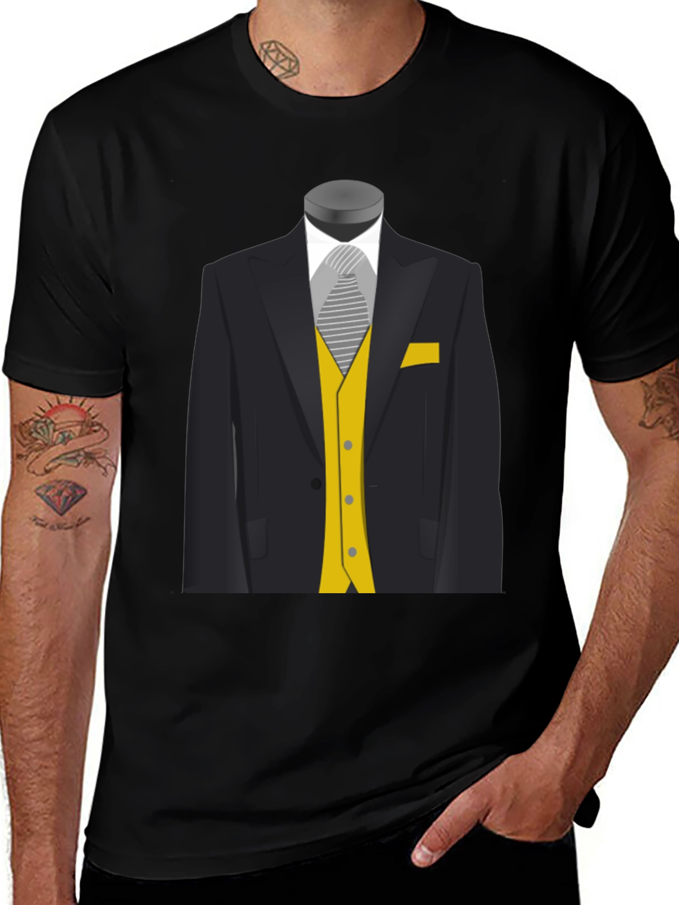 Gentlemans Tuxedo Graphic Tee - Classic Style