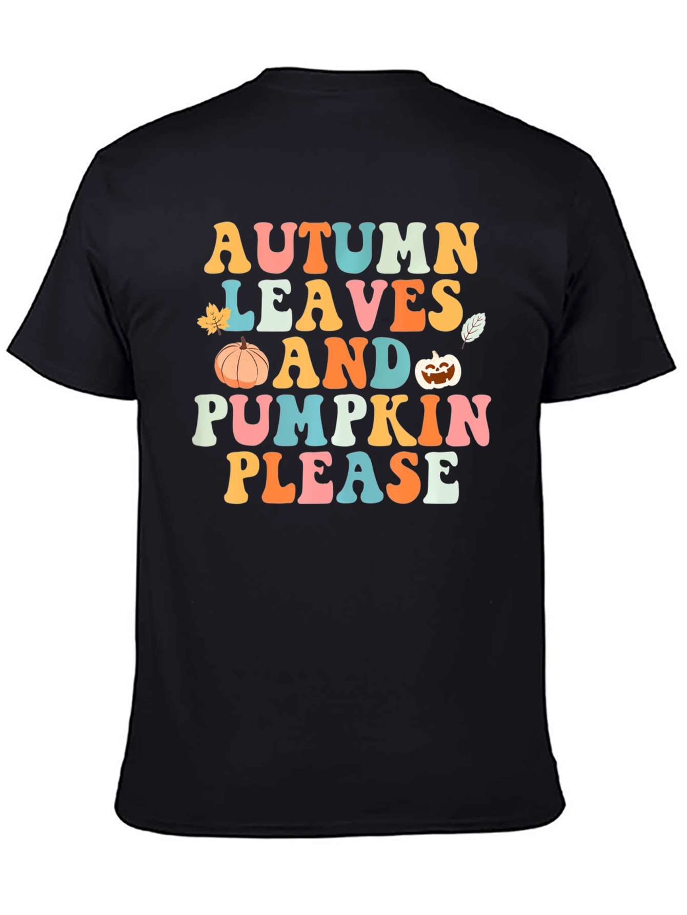 Autumn Leaves and Pumpkin Please T-Shirt