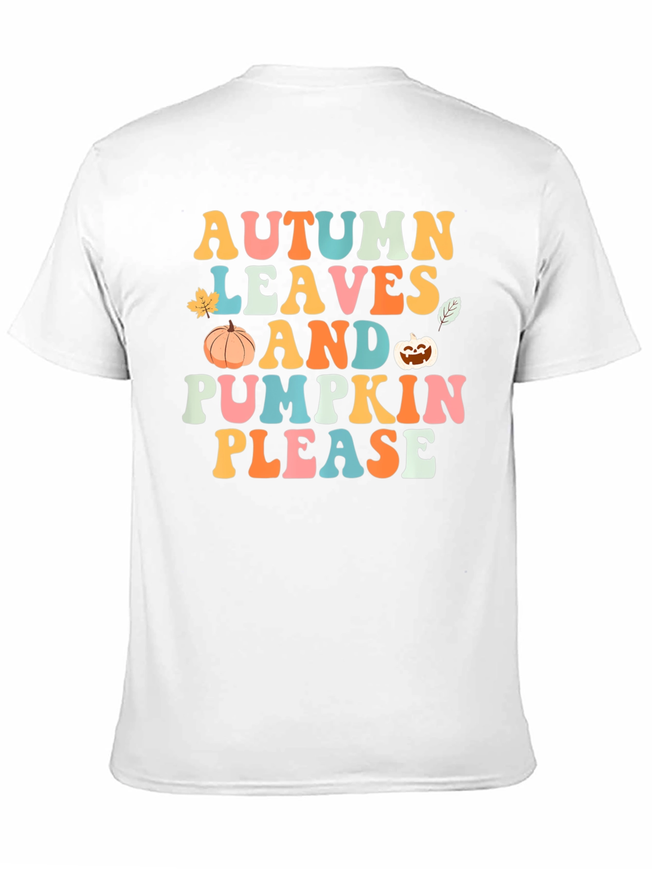 Autumn Leaves and Pumpkin Please T-Shirt