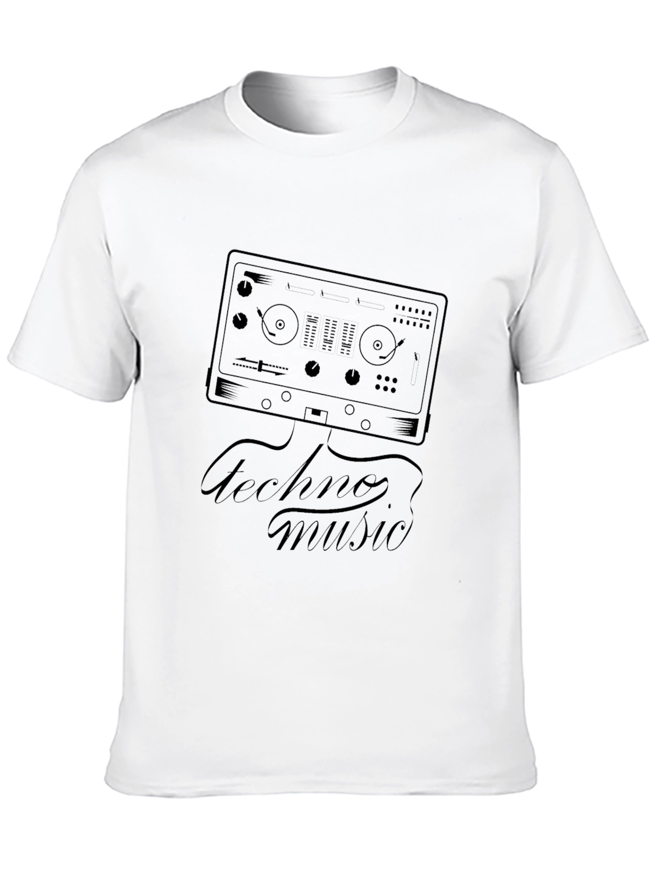 Techno Music DJ Mixer Graphic Tee