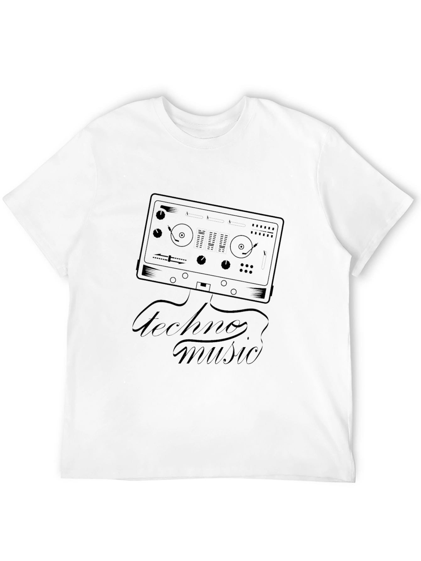 Techno Music DJ Mixer Graphic Tee