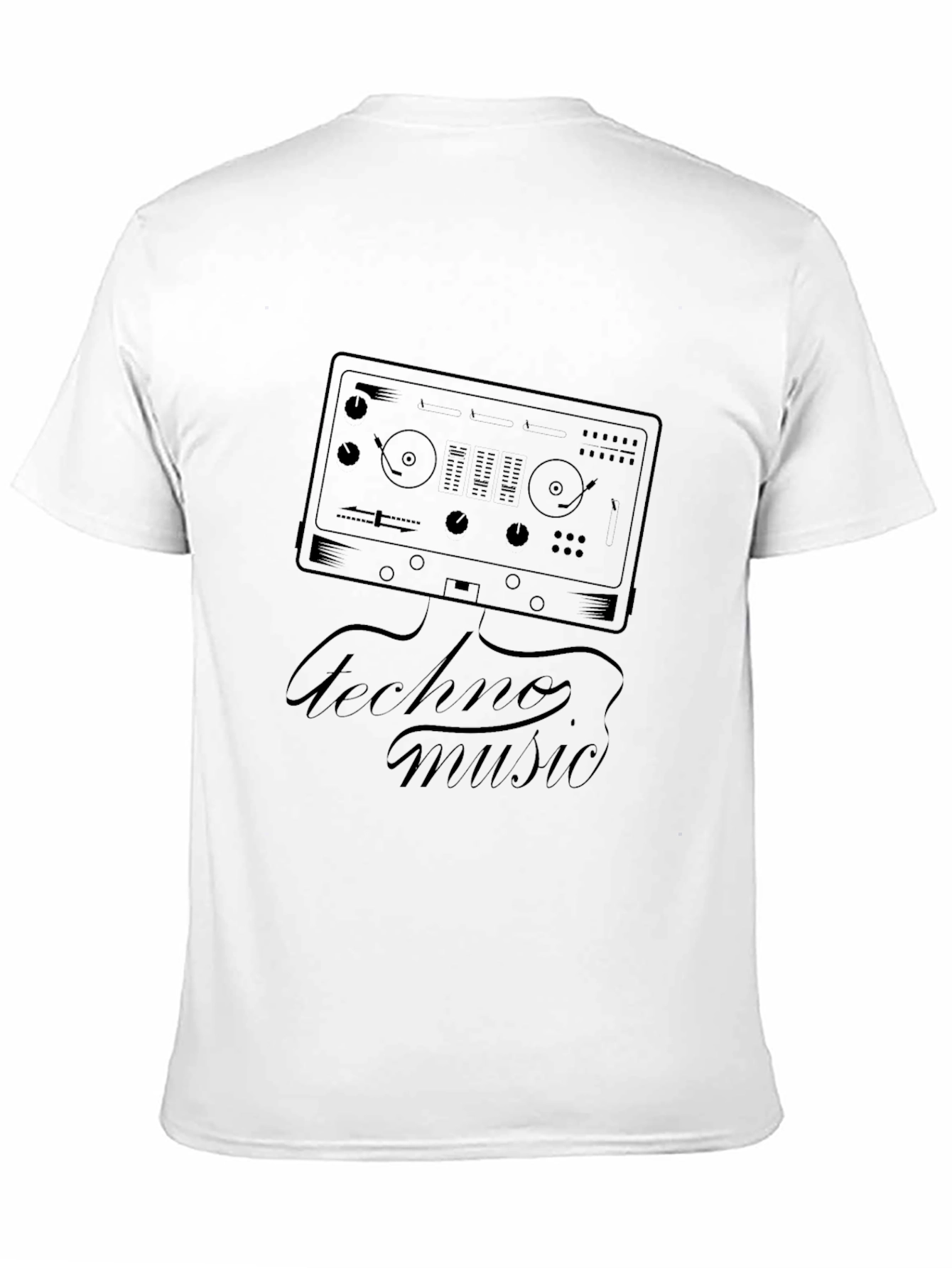Techno Music DJ Mixer Graphic Tee