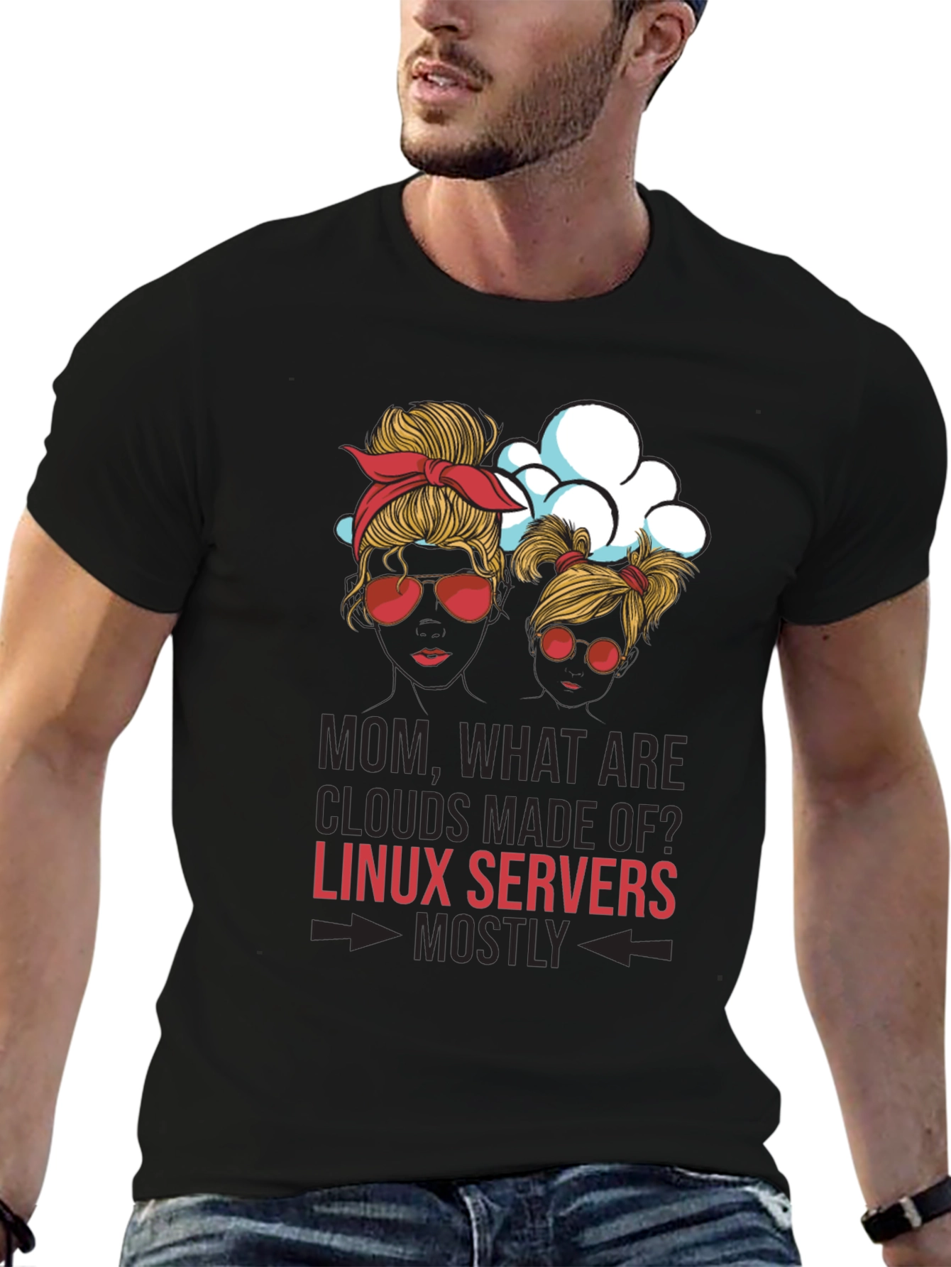 Linux Server Clouds T-Shirt