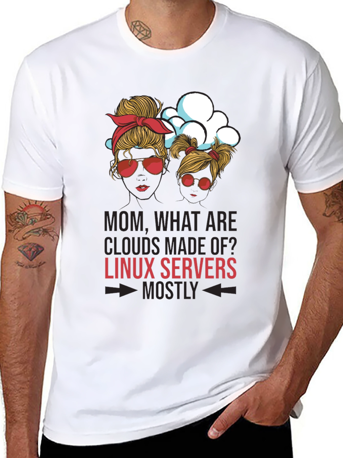 Linux Server Clouds T-Shirt