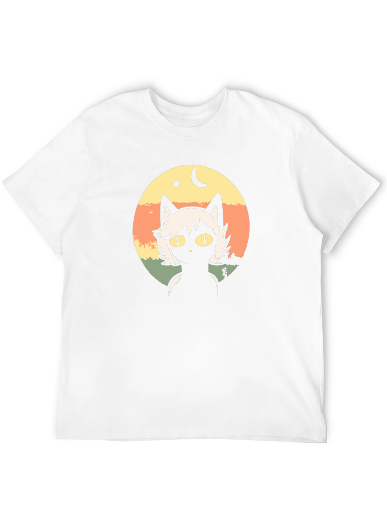 Cat Moon Star Graphic T-Shirt