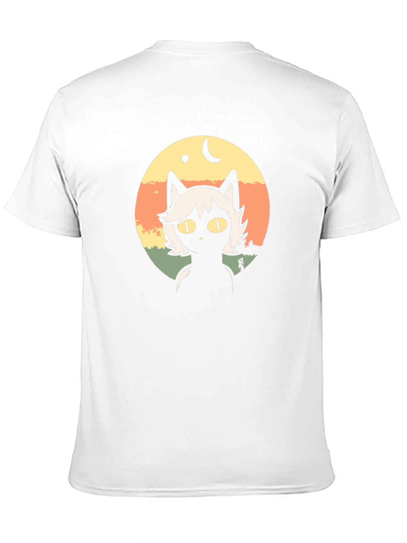 Cat Moon Star Graphic T-Shirt