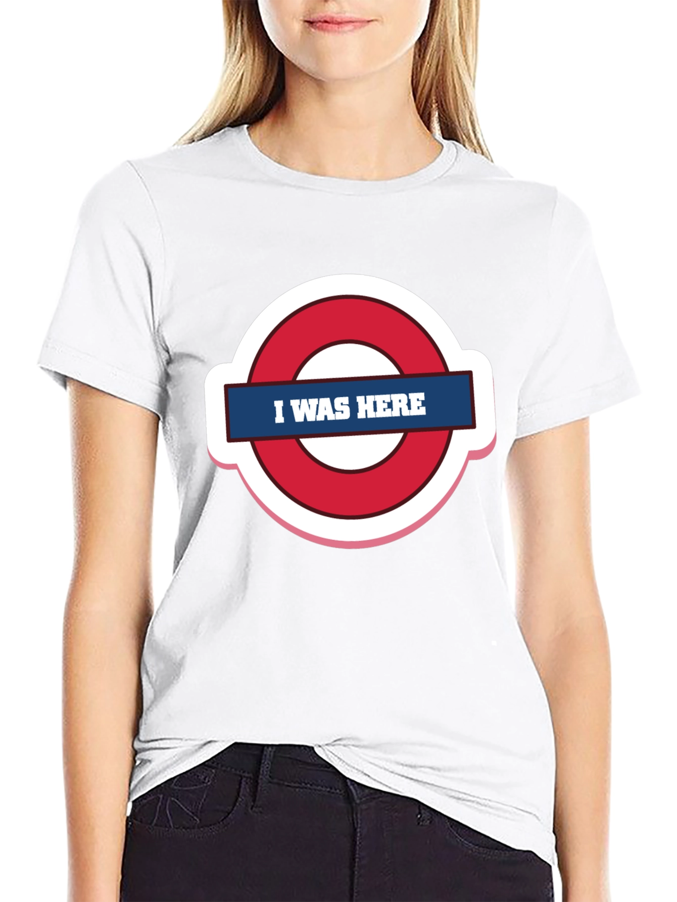 I Was Here Graphic Tee - Trendy Design