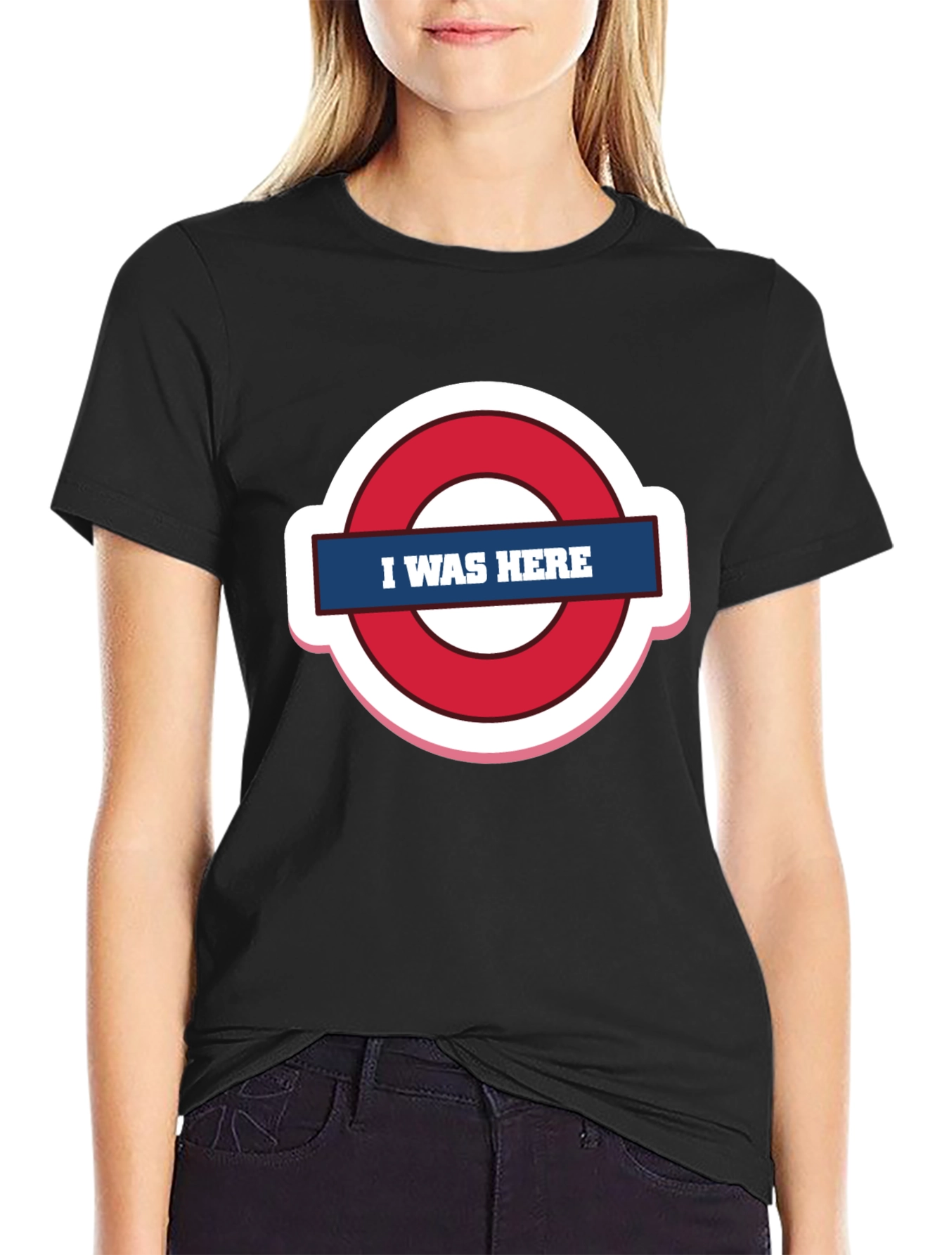 I Was Here Graphic Tee - Trendy Design