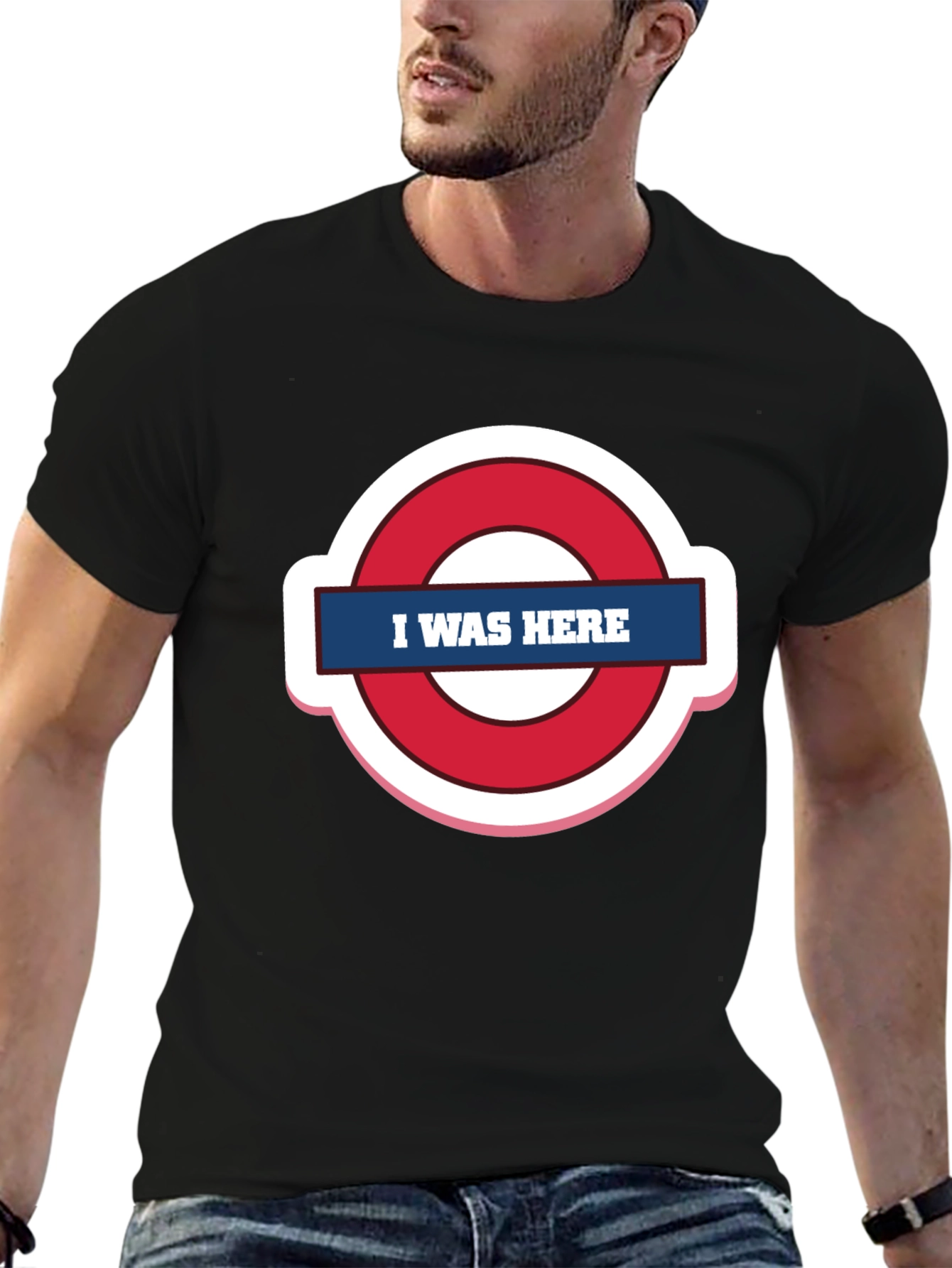 I Was Here Graphic Tee - Trendy Design