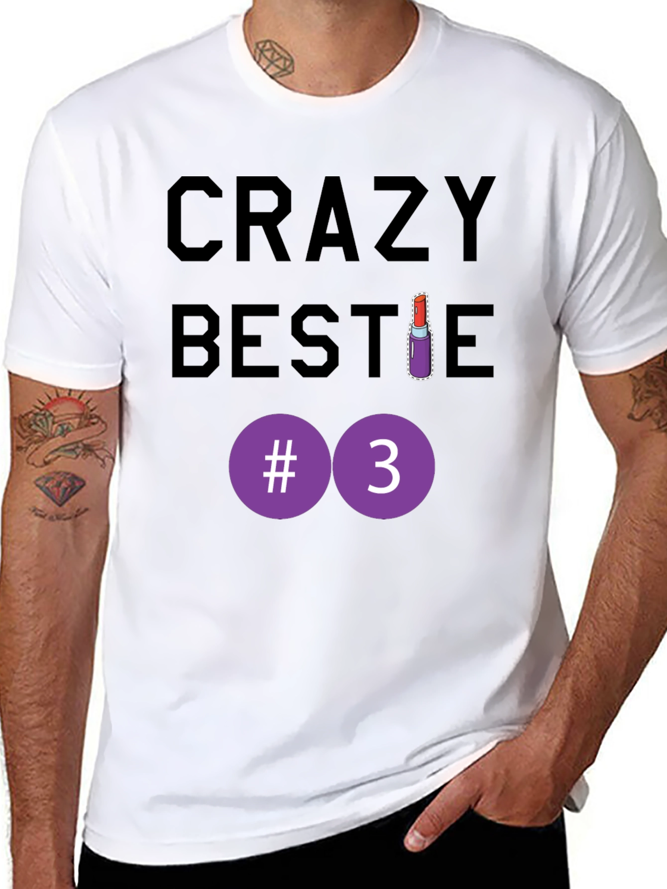 Crazy Bestie #3 T-Shirt - Fun Friendship Tee