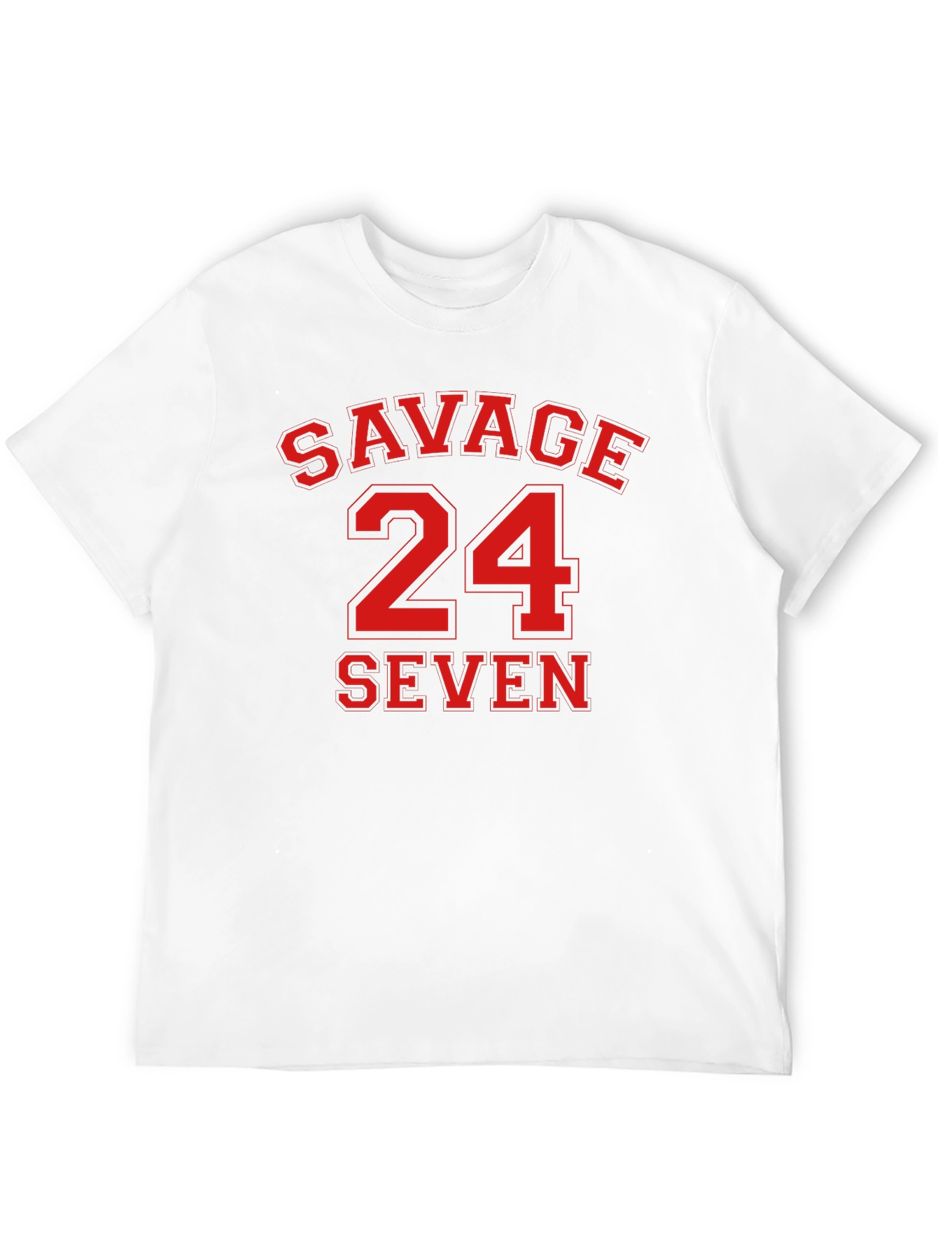 Savage 24 Seven Black Graphic Tee