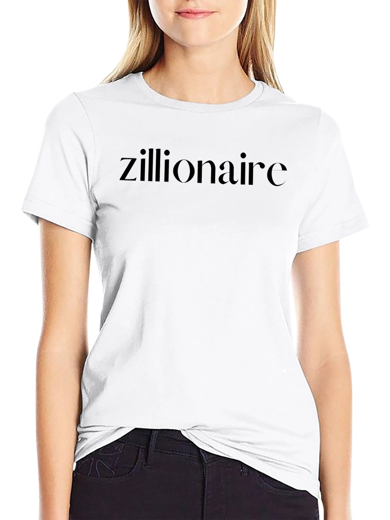 Zillionaire Black Tee - Stylish Statement Shirt