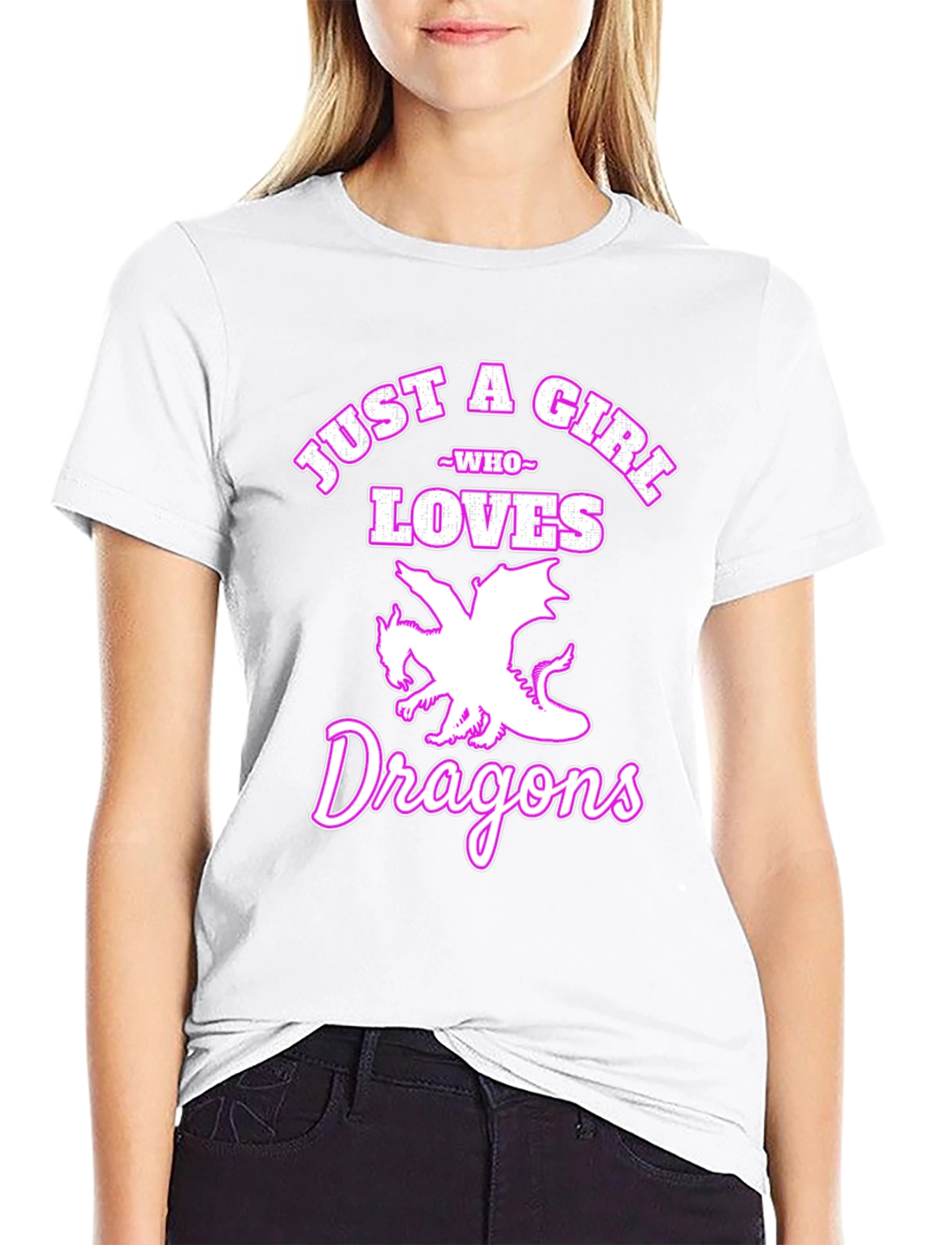 Just a Girl Who Loves Dragons T-Shirt