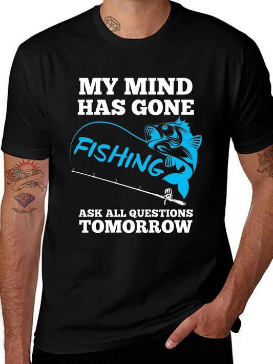 Gone Fishing Graphic T-Shirt - Mens