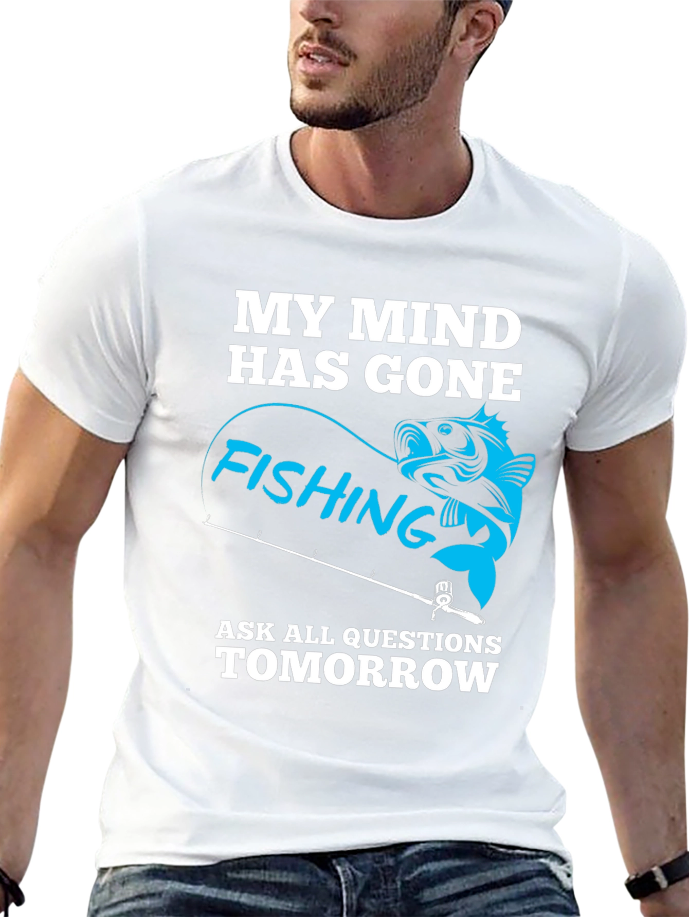 Gone Fishing Graphic T-Shirt - Mens