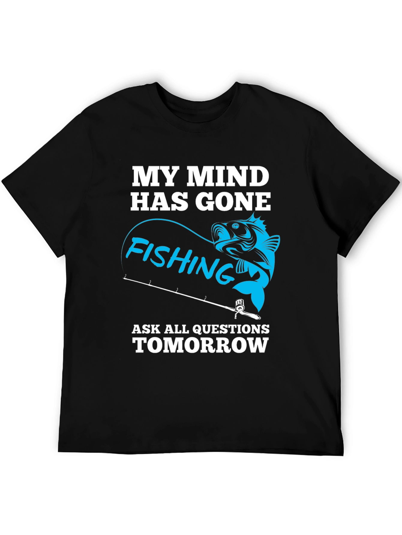Gone Fishing Graphic T-Shirt - Mens