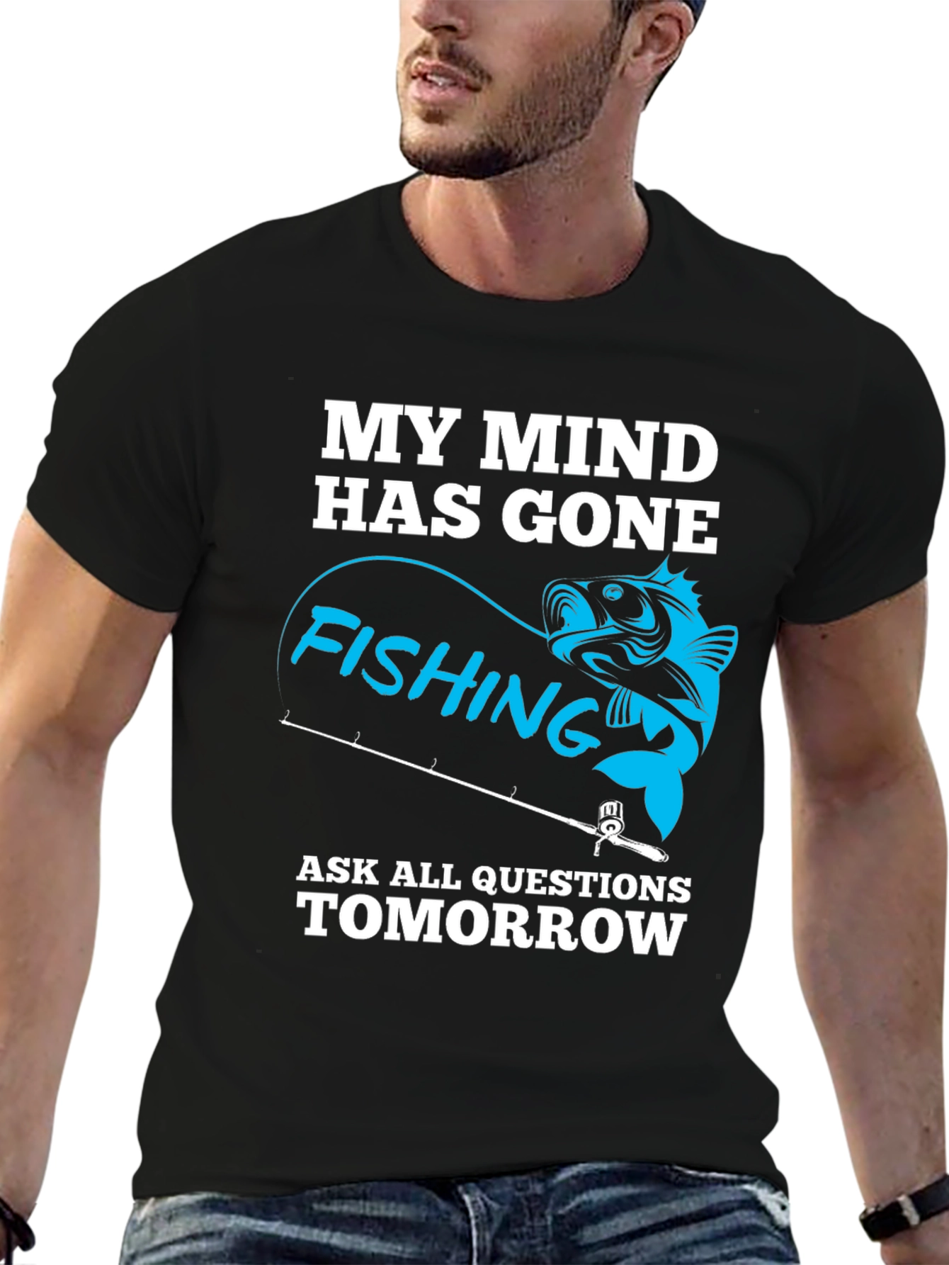 Gone Fishing Graphic T-Shirt - Mens