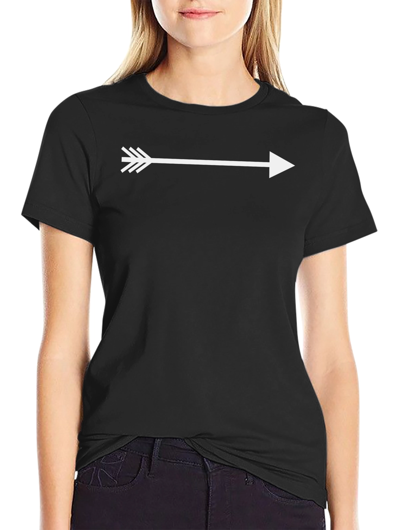 Arrow Graphic Black T-Shirt - Point Your Way!