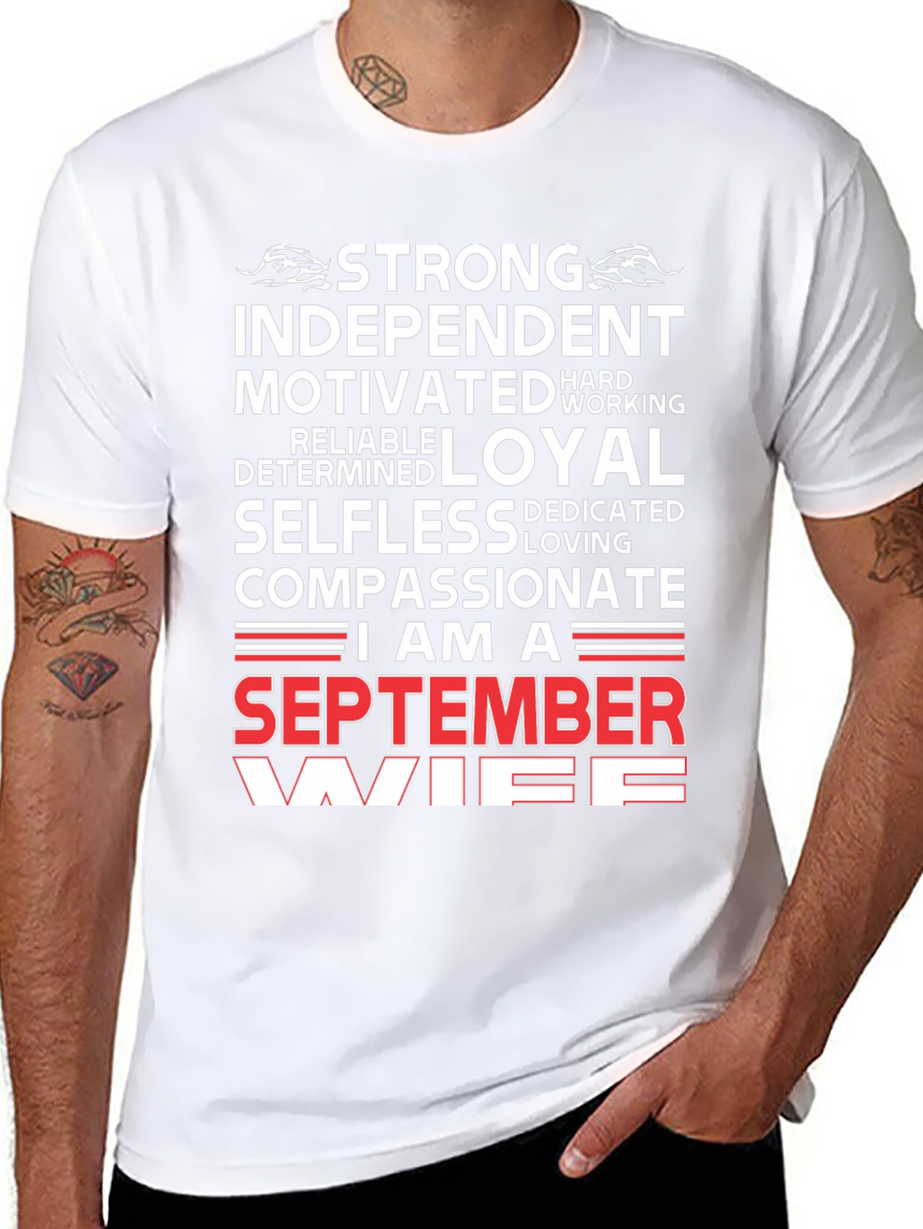September Wife T-Shirt - Strong Loyal Compassionate