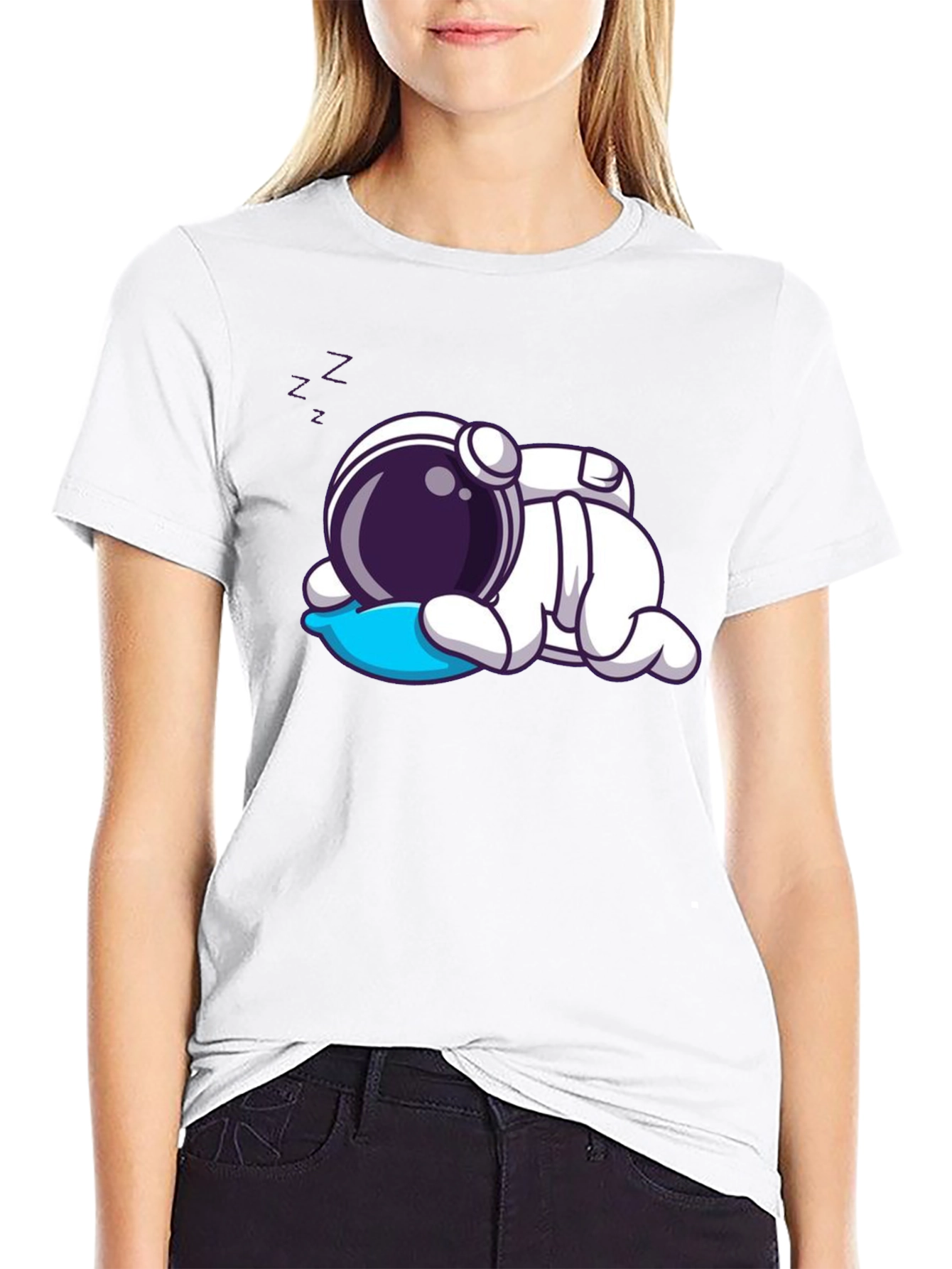Sleeping Astronaut Graphic T-Shirt
