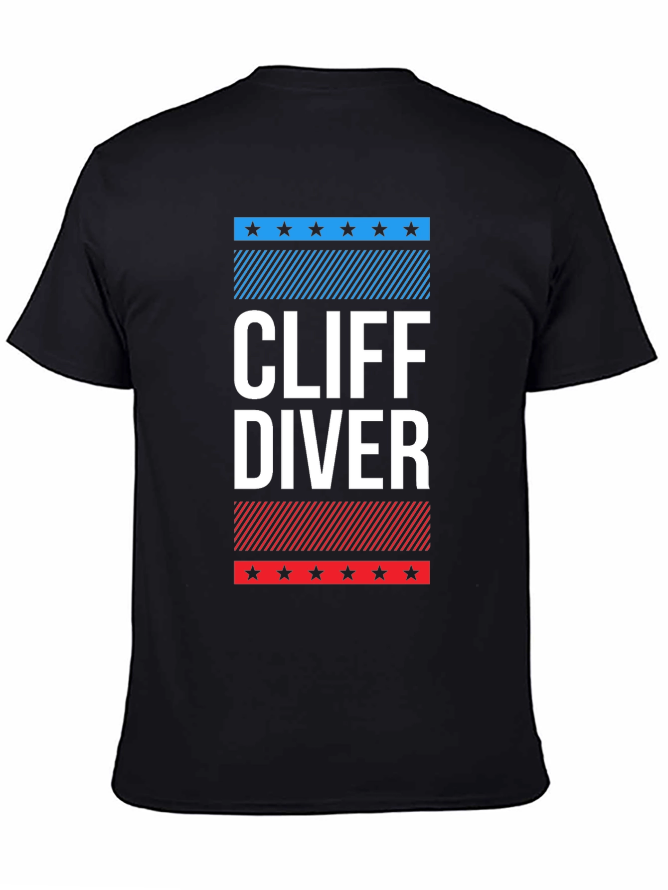 Cliff Diver Graphic Tee - Patriotic Design