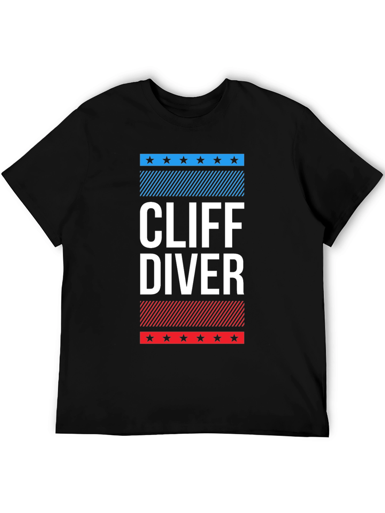 Cliff Diver Graphic Tee - Patriotic Design