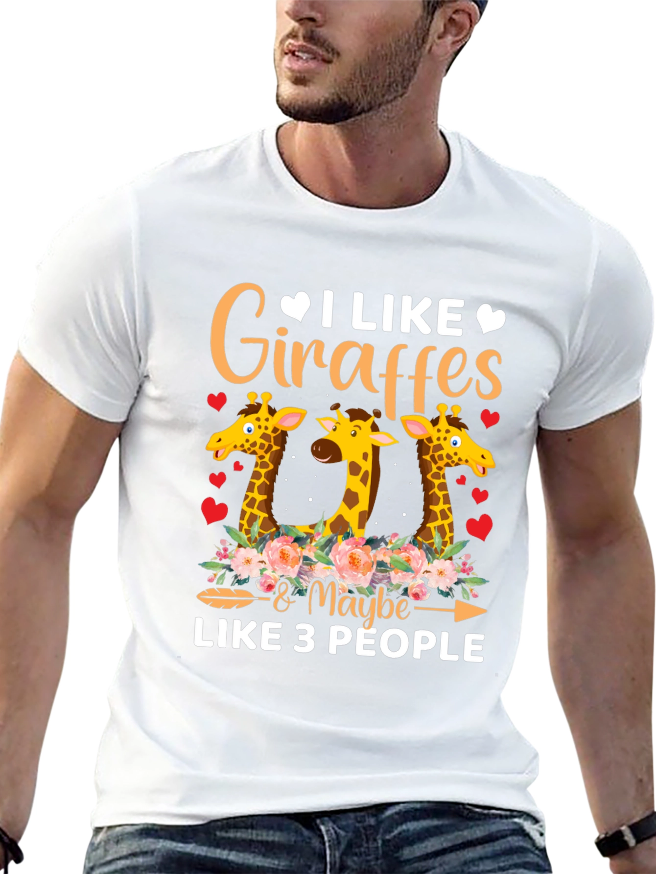 I Like Giraffes & Maybe 3 People Graphic Tee
