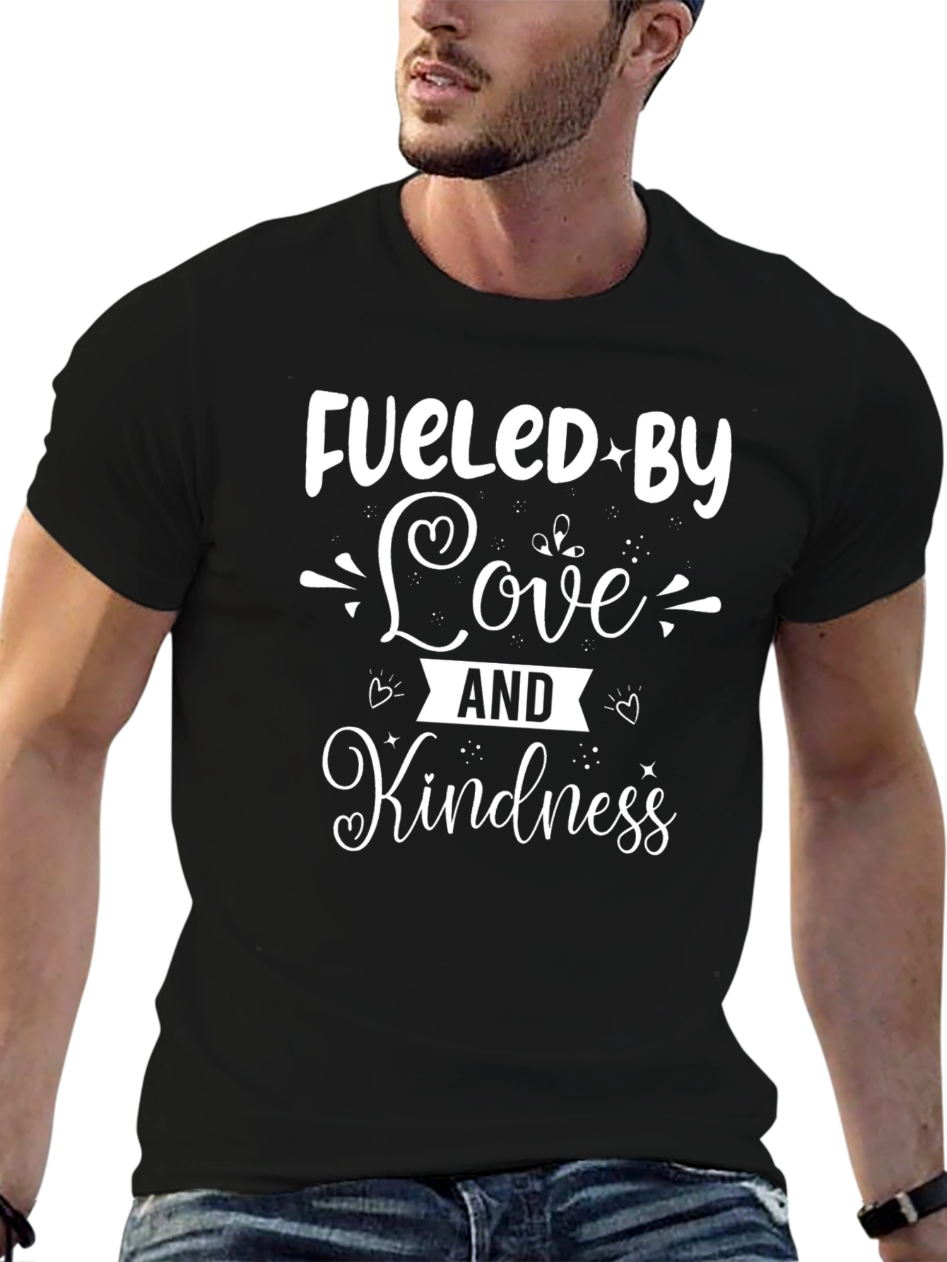 Fueled by Love and Kindness Black T-Shirt
