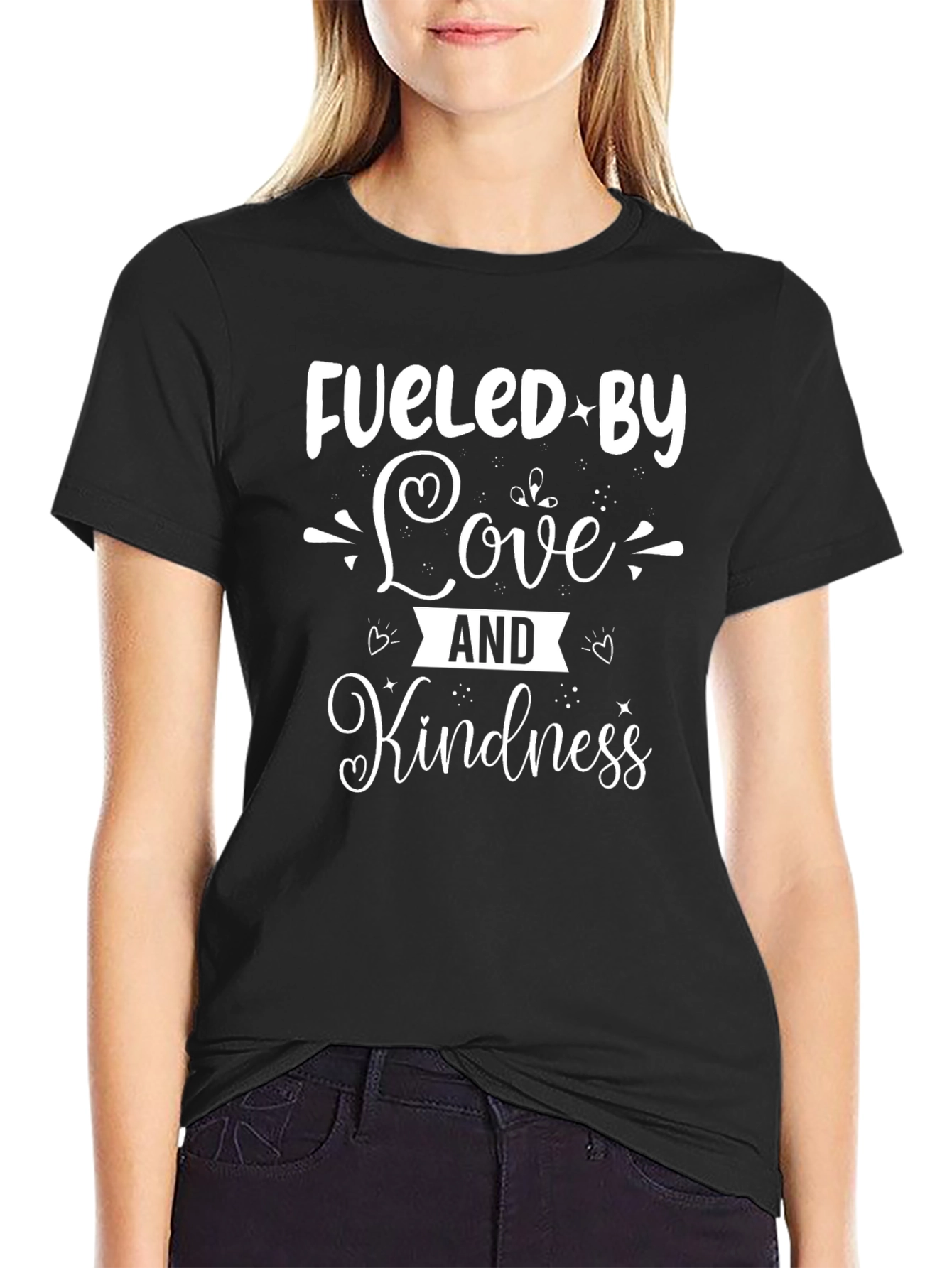 Fueled by Love and Kindness Black T-Shirt