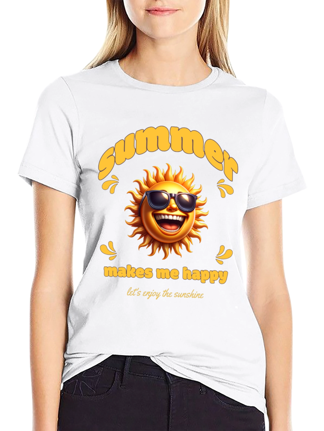 Summer Sun T-Shirt - Makes Me Happy