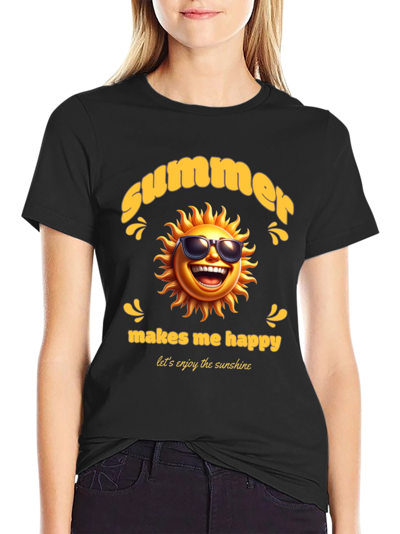 Summer Sun T-Shirt - Makes Me Happy