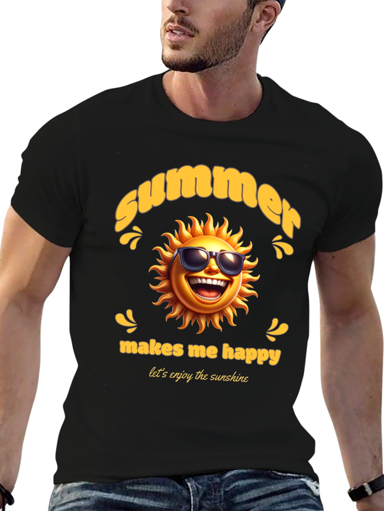 Summer Sun T-Shirt - Makes Me Happy